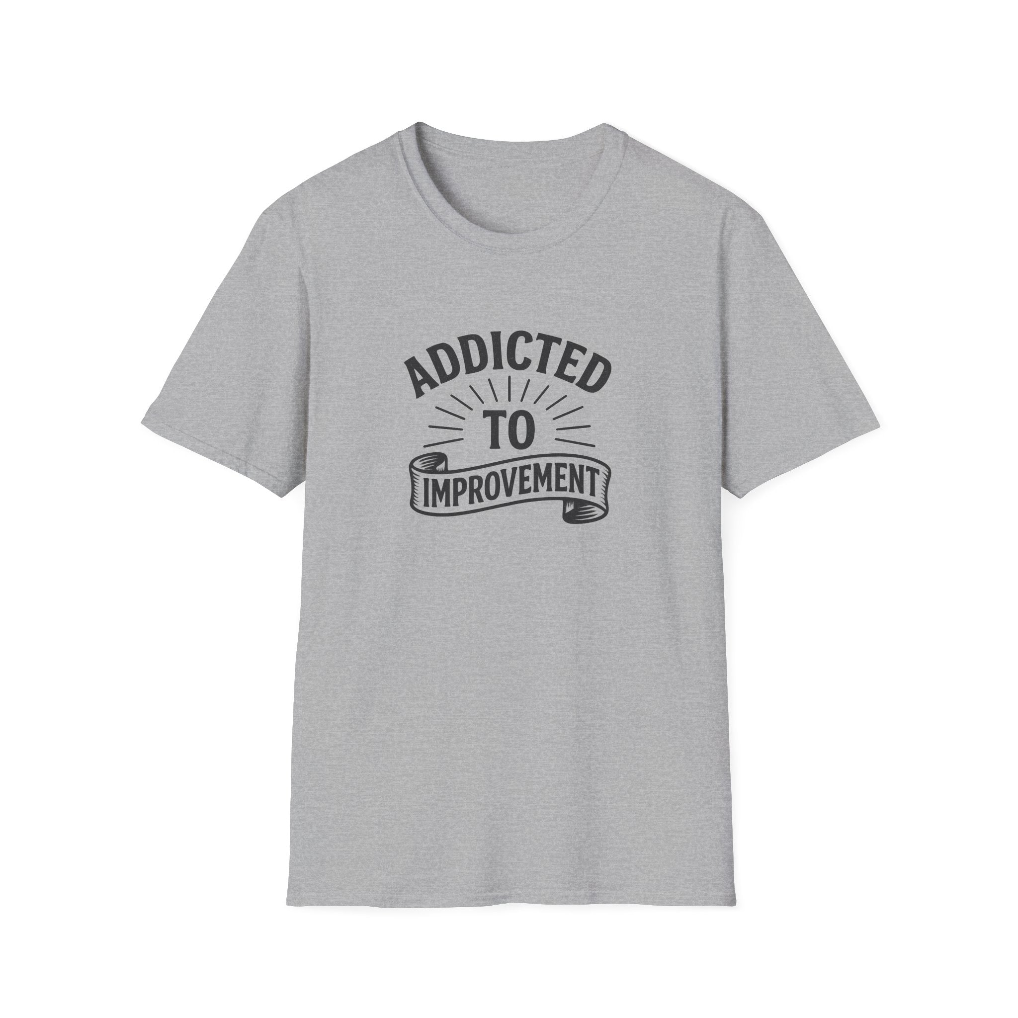 Always Leveling Up Motivational T-Shirt Addicted to Improvement Tee Positive Mindset Clothing for Men & Women 8 colors 100% cotton