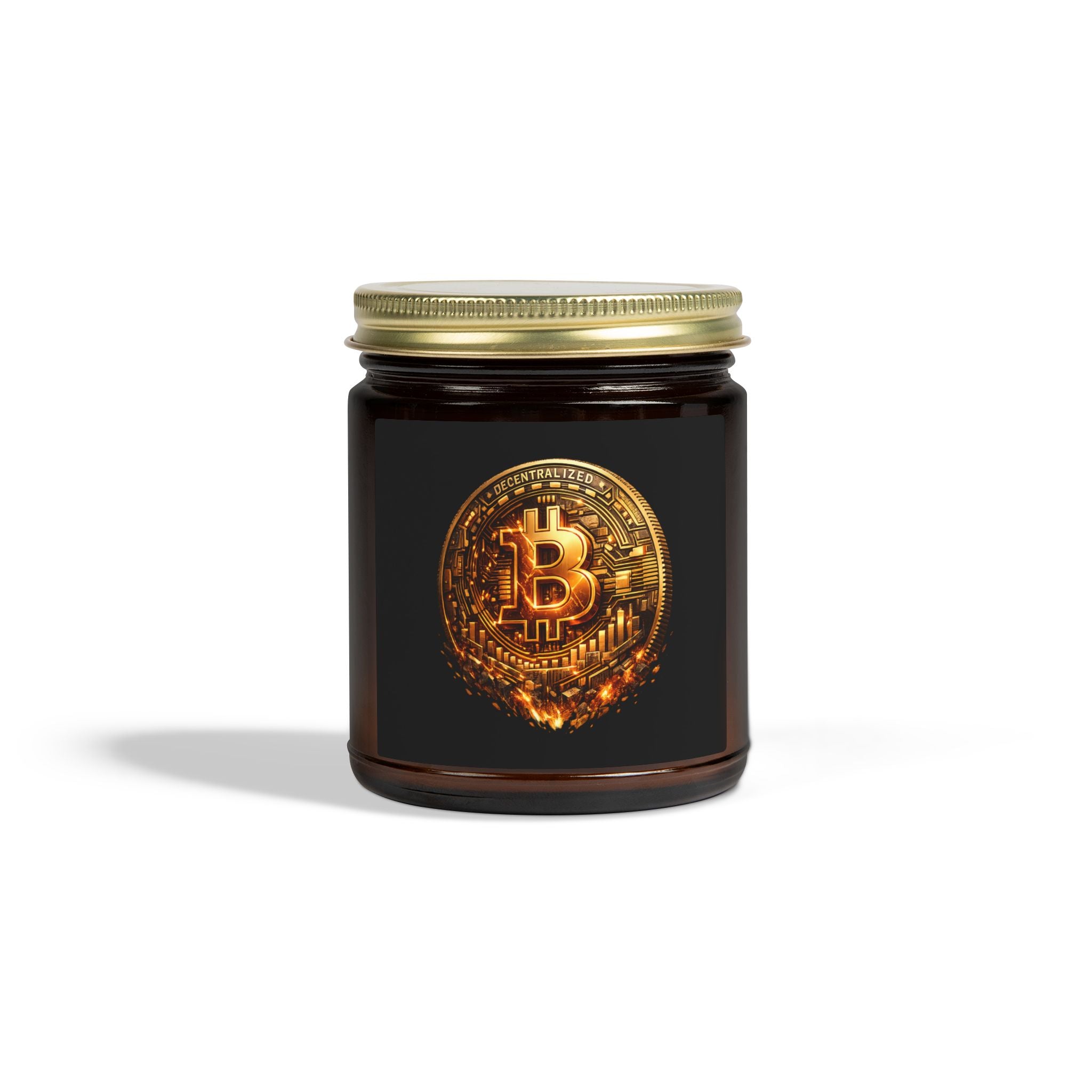 Bitcoin-Münzkerze Kokosnuss-Aprikosenwachs 4oz 9oz 8 Düfte verfügbar