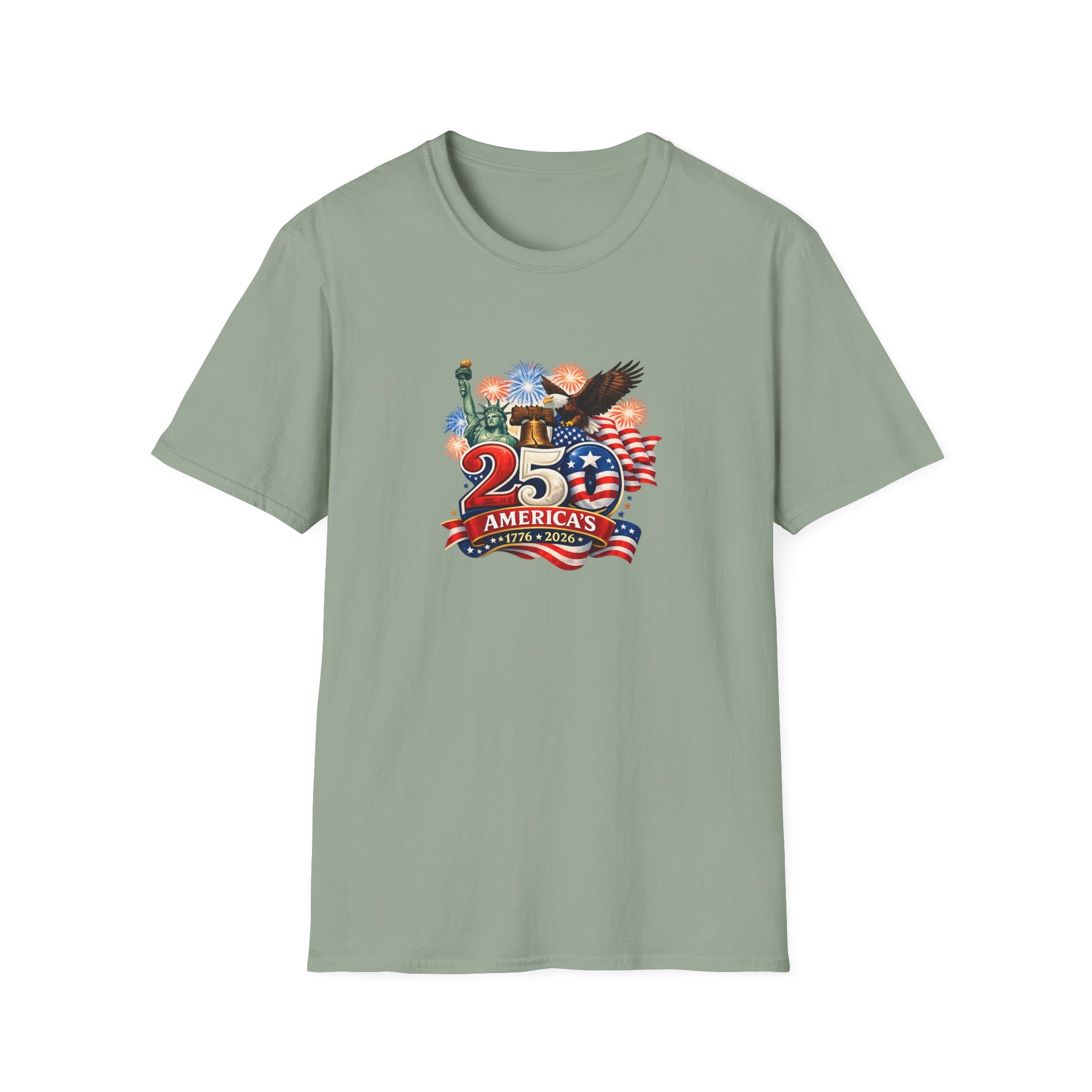 America 250 Shirt Patriotisches 1776-2026 T-Shirt USA Jubiläums-T-Shirt Fourth of July Shirt Rot Weiß Blau T-Shirt 7 Farben 100% Baumwolle