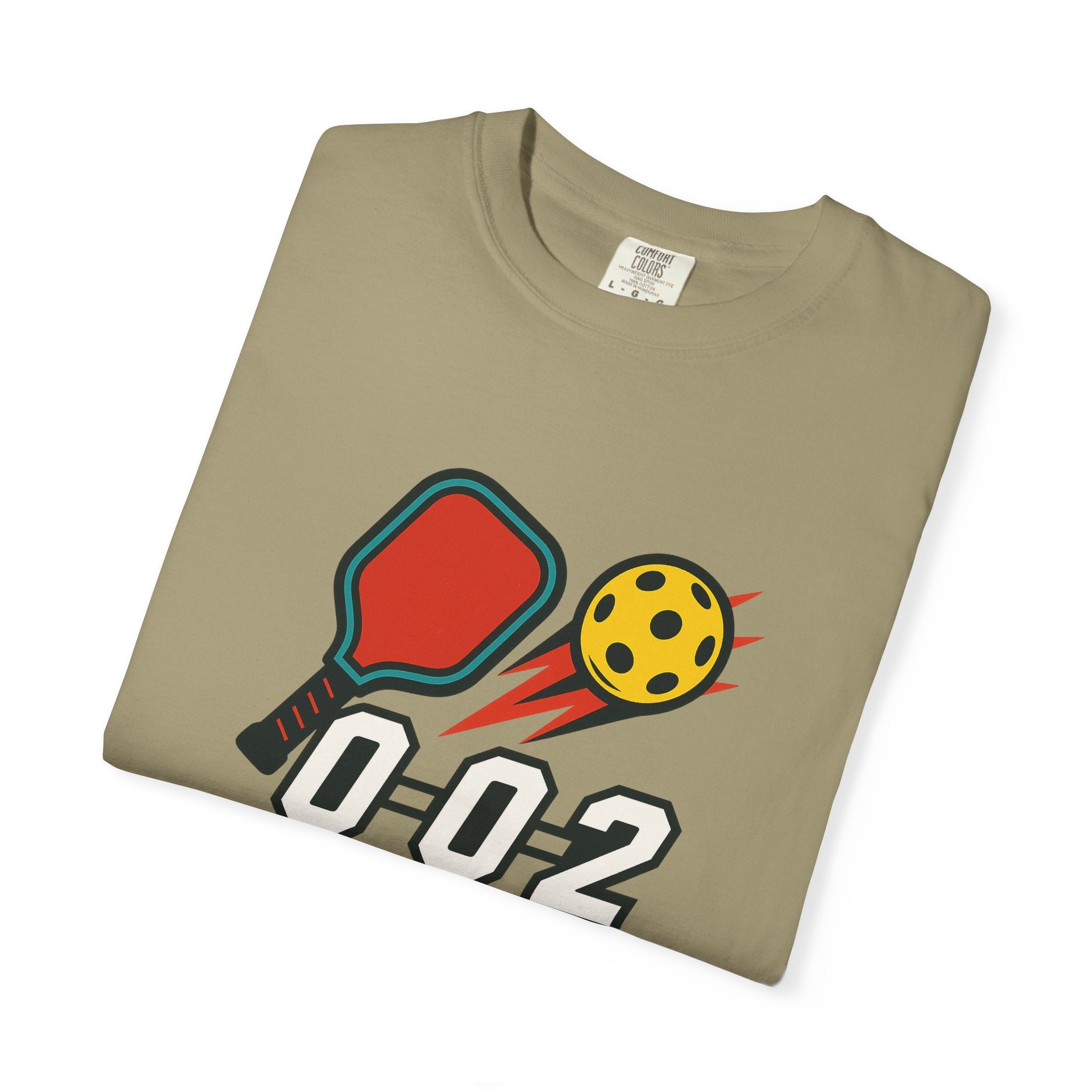 Pickleball 0-0-2 Power Serve Tee Soft Garment-Dyed Pickleball T-shirt 6 colors 100% cotton