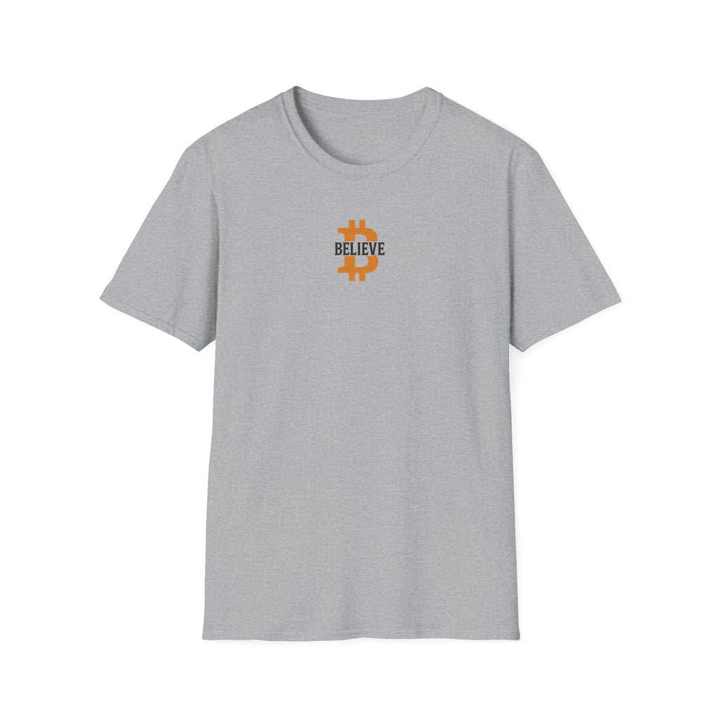 Believe in Bitcoin T-Shirt Tee Wear the Movement with Bold Faith in the Future 5 colors 100% cotton