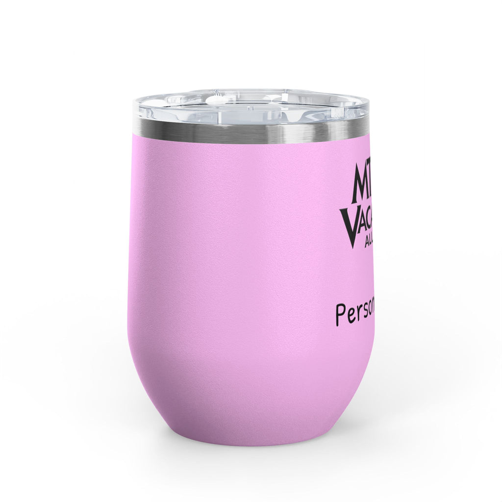 MTI Vacations Personalized Wine Tumbler Travel Mug for Wine Lovers Alumni Keepsake Drinking Companion for Celebrations 12 oz