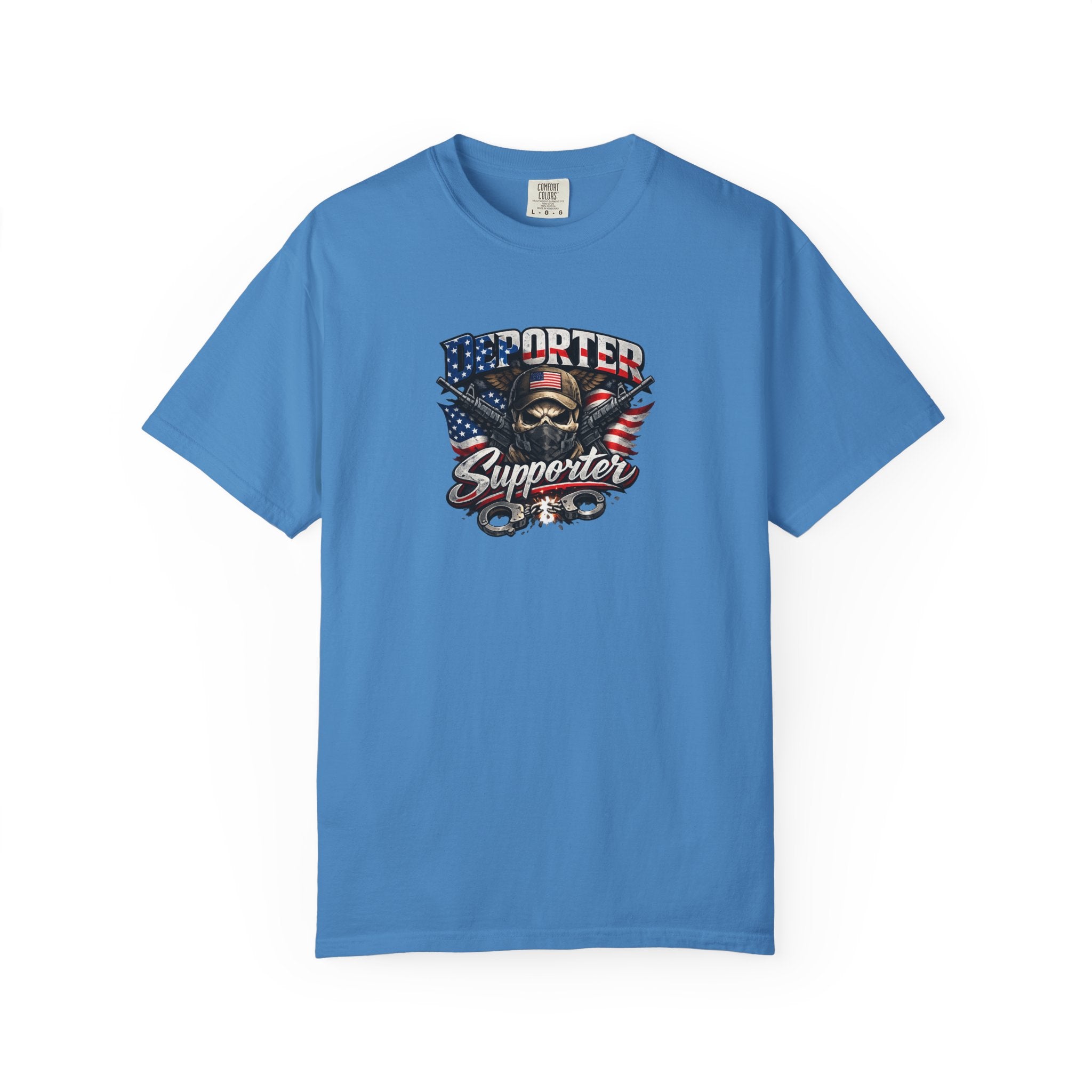 Deporter Supporter T-Shirt Patriotisches Statement-Shirt Amerikanischer Stolz Grafikshirt Freiheit & Grenzsicherheit T-Shirt 9 Farben 100% Baumwolle