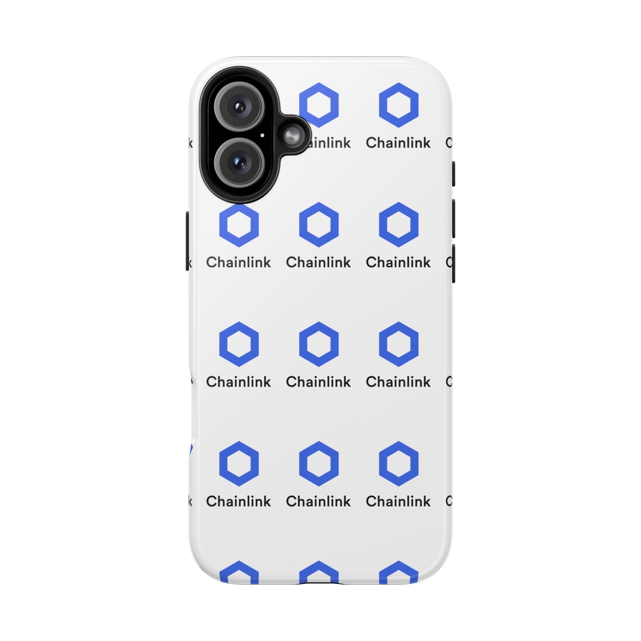 Chainlink Tough Phone Case LINK Crypto Phone Case iPhone and Samsung Case Glossy Protective Cover Chainlink Logo Case