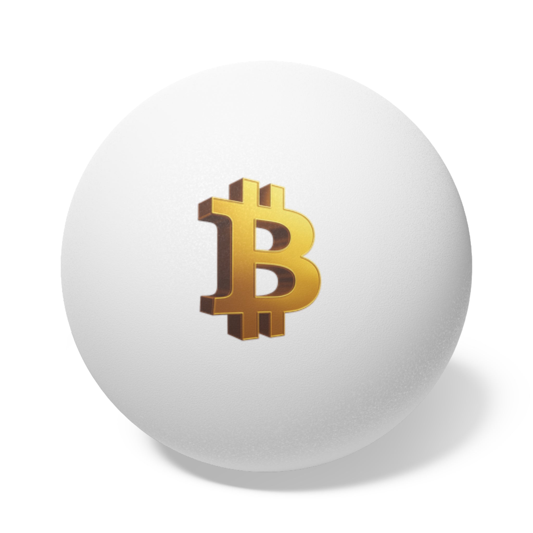 Set of 6 Bitcoin Ping Pong Balls Crypto Table Tennis Ball in 2 Colors White & Orange Fun Bitcoin Gift for Players