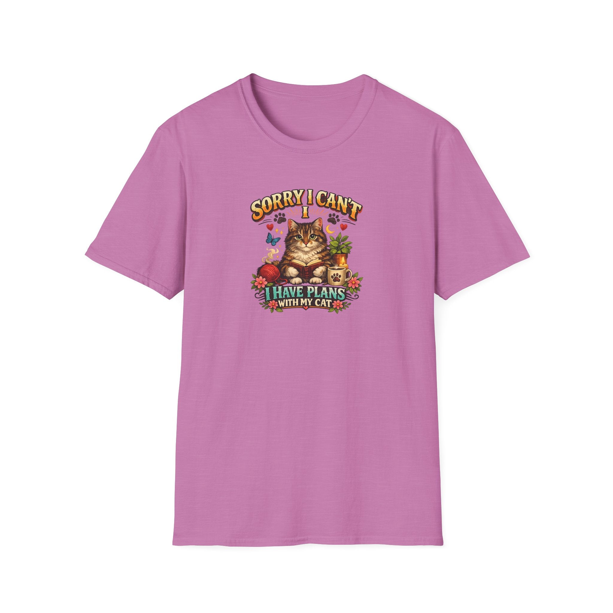 Crazy Cat Lady T-Shirt Cute Cat Lover Shirt Cozy Cat Mom Tee Funny Cat Graphic Shirt Gift for Cat Lovers 7 colors 100% cotton