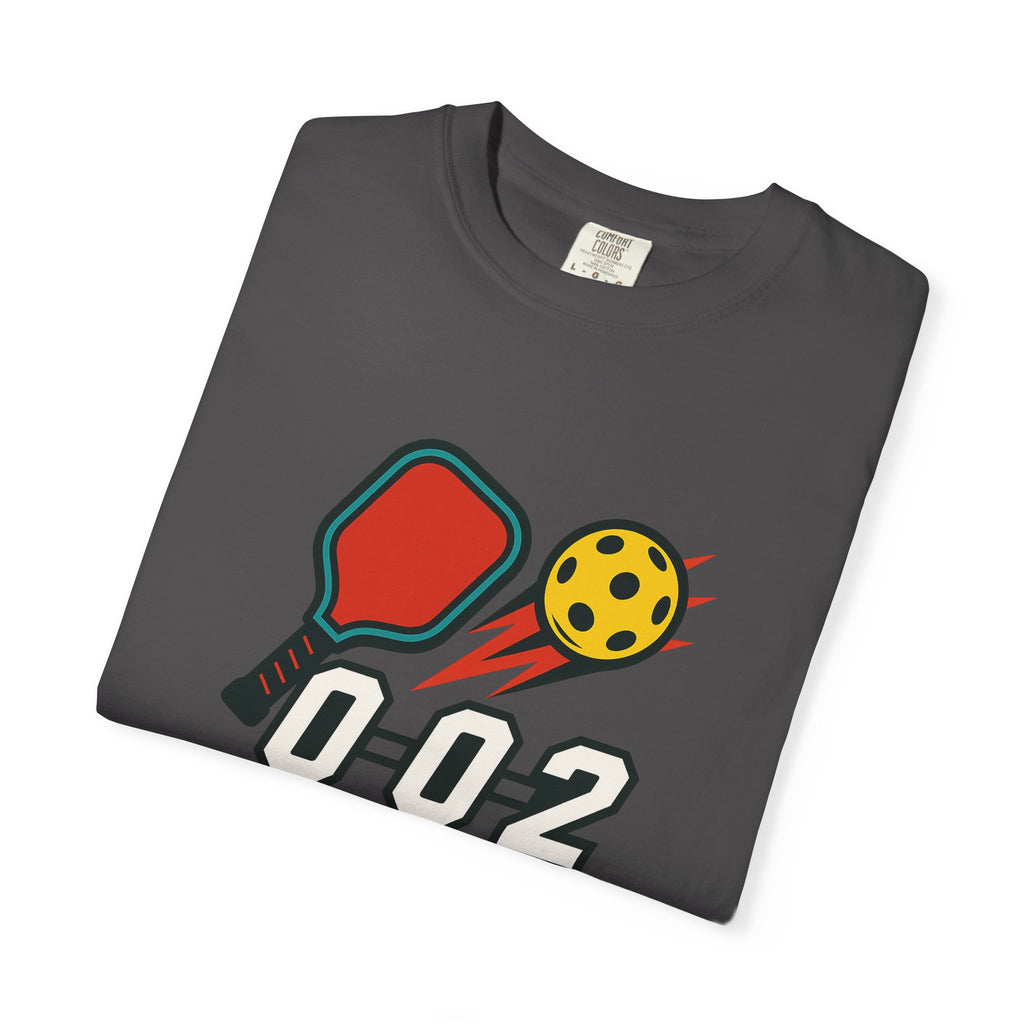 Pickleball 0-0-2 Power Serve Tee Soft Garment-Dyed Pickleball T-shirt 6 colors 100% cotton