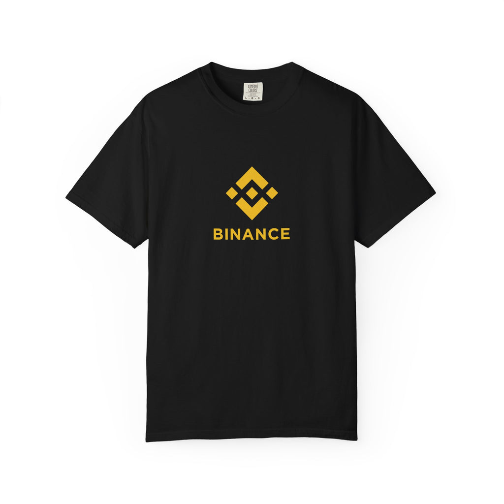 Binance (BNB) Crypto T-Shirt Bitcoin & Blockchain Style Bold Binance Logo Design 3 colors 100% Cotton