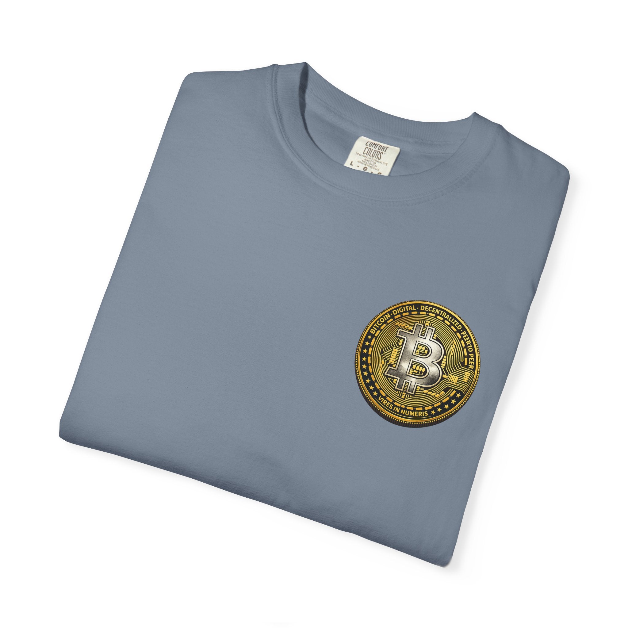Bitcoin Silber Gold Münze Logo T-Shirt 4 Farben 100% Baumwolle
