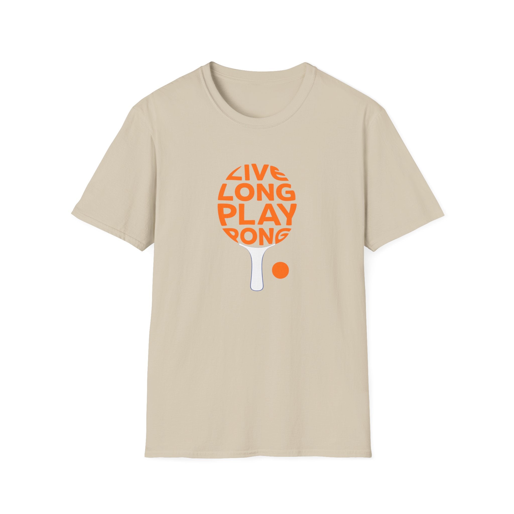 Live Long Play Pong T-Shirt Ping Pong Graphic Tee Funny Table Tennis TShirt 5 colors 100% cotton