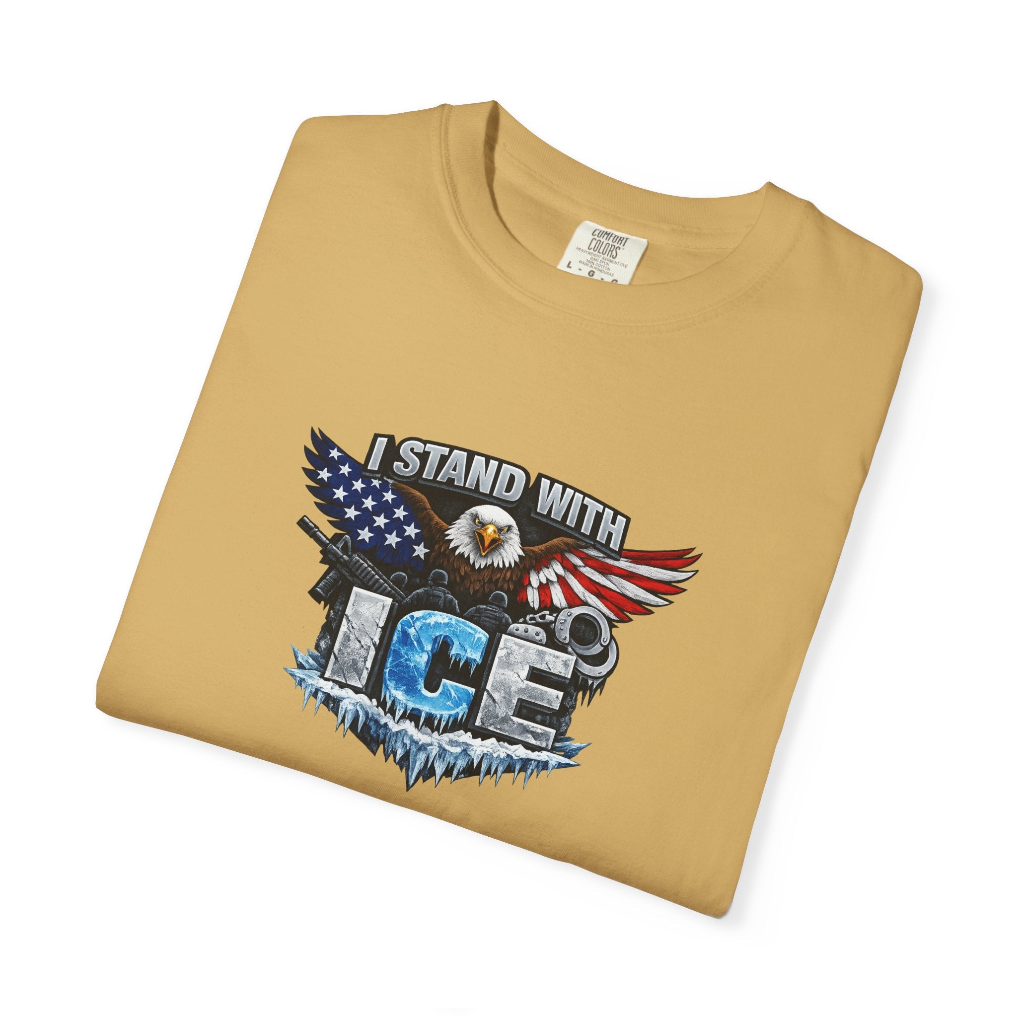 I Stand With ICE T-Shirt Pro ICE Support Shirt Conservative America Shirt Freedom & Law Enforcement Tee 9 colors 100% cotton