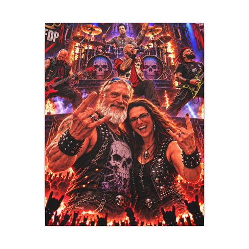 2) Trish & Neil Rock the Night – FFDP Las Vegas Concert Canvas Wall Art (2 sizes)