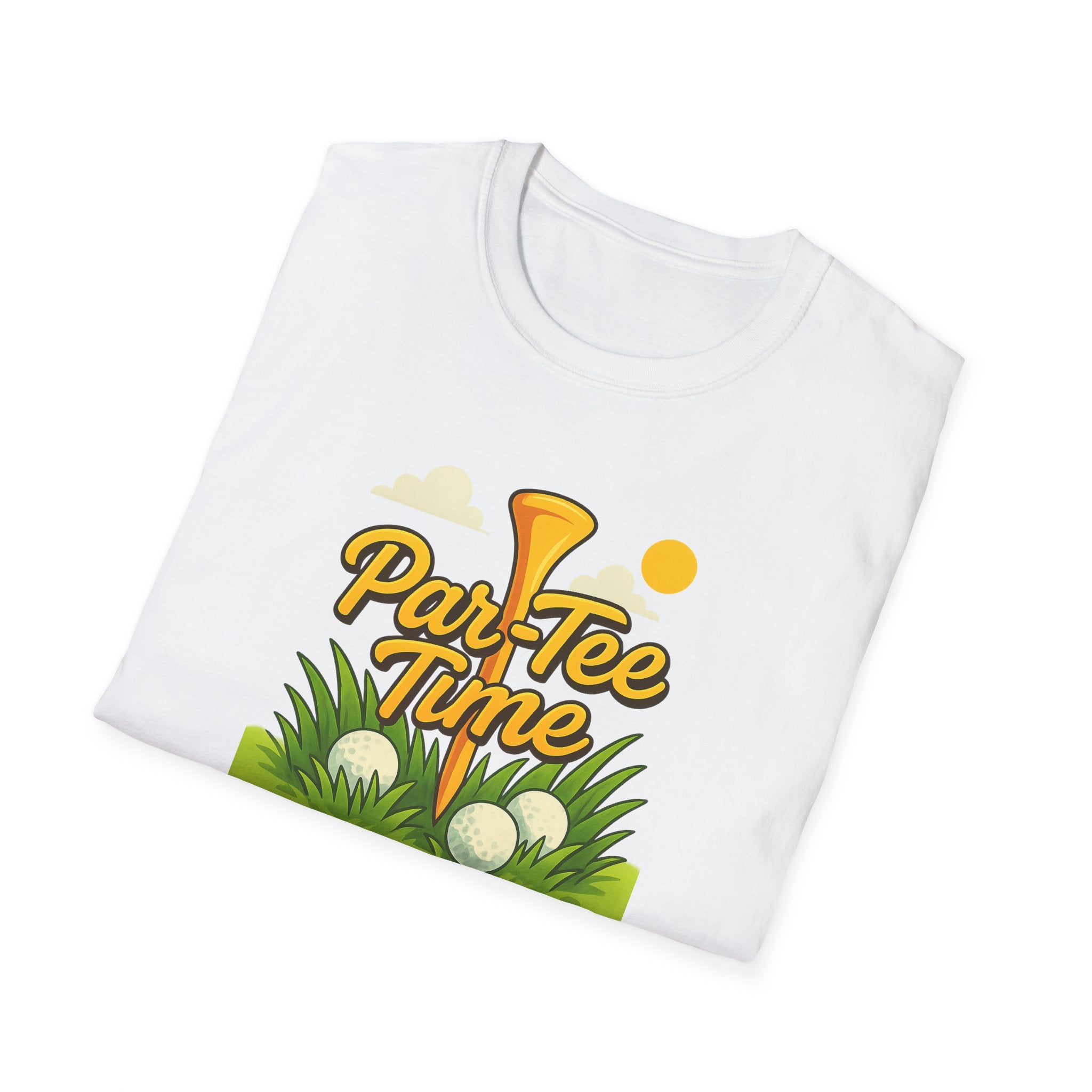 Funny Golf T-Shirt Par-Tee Time Golfing Shirt Golf Gift for Dad 7 colors 100% cotton