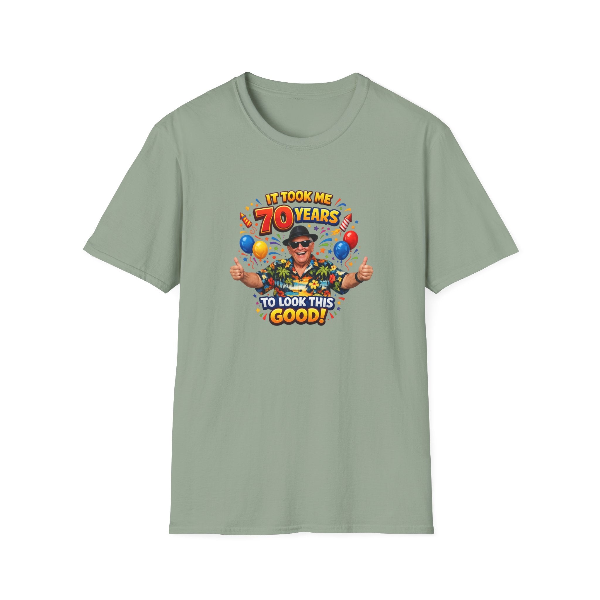 It Took Me 70 Years to Look This Good T-Shirt Funny 70th Birthday Gift Tee 6 colors 100% cotton