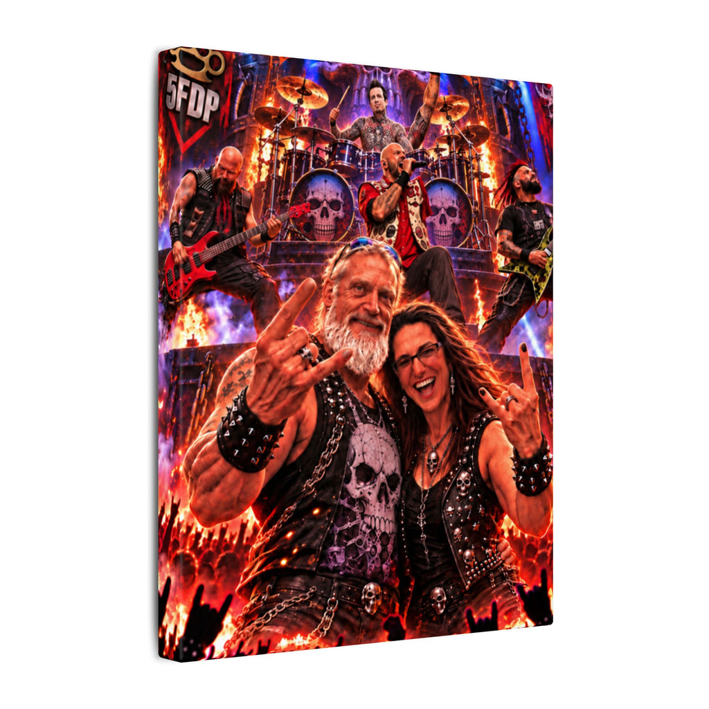 2) Trish & Neil Rock the Night – FFDP Las Vegas Concert Canvas Wall Art (2 sizes)