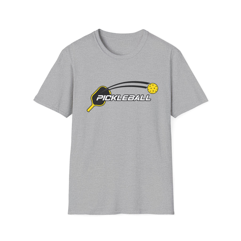 Sats and Stripes Pickleball T-Shirt for Players and Court Legends Pickleball Gift Court Life Grey