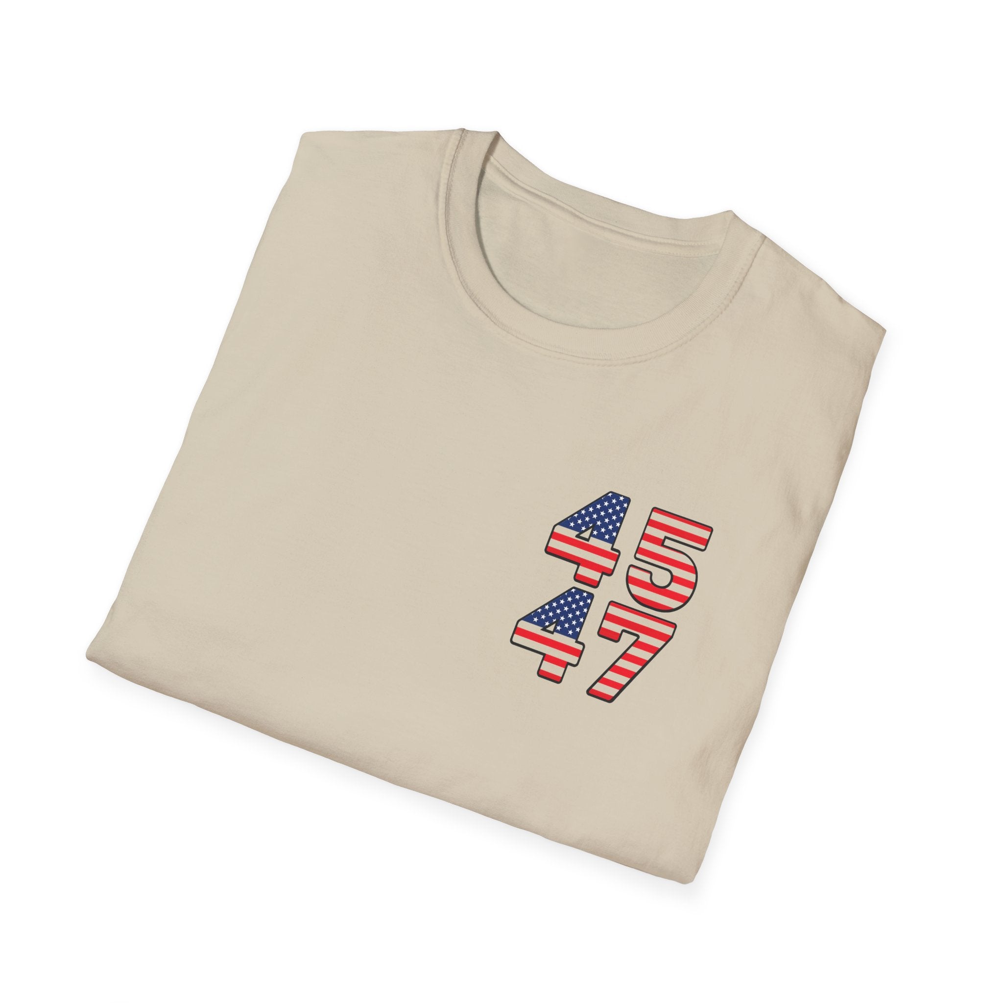 Patriotic 45 47 T-Shirt USA Flag American Pride Tee Fourth of July Shirt Gift for Republican Patriot 7 colors 100% cotton