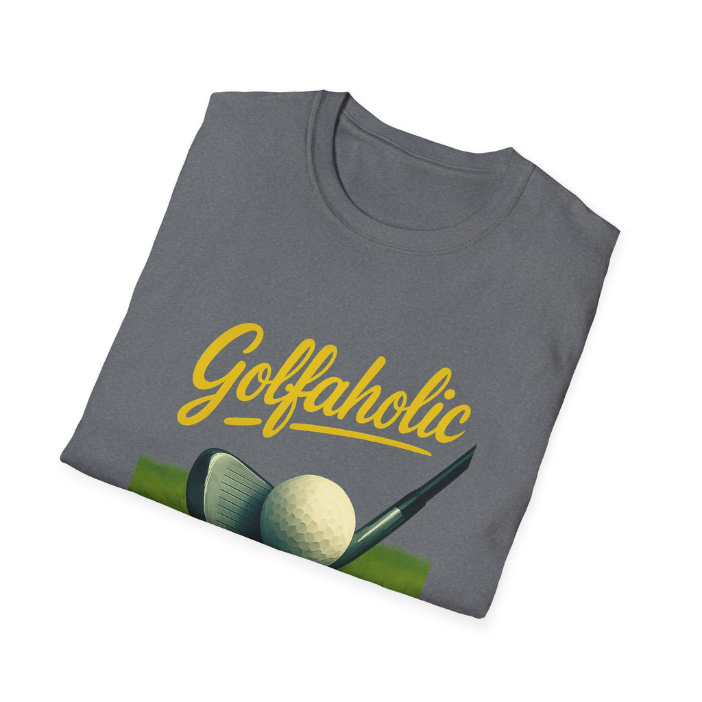 Golfaholic Tee Because Just One More Hole Is a Lifestyle 4 colors 100% cotton