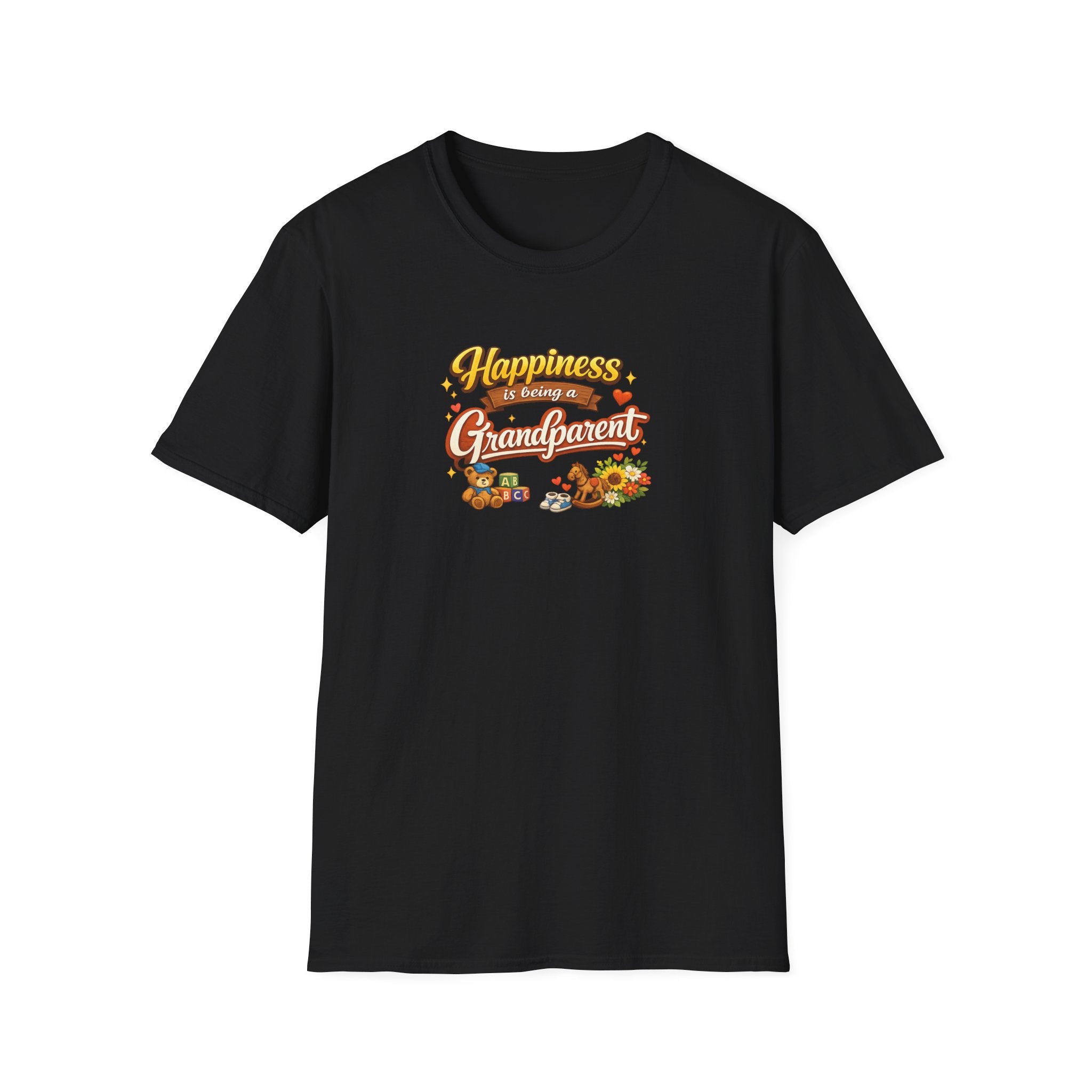Happiness Is Being a Grandparent Shirt Grandpa-Grandma Gift Tee Proud Grandkids Shirt Cute Grandparent TShirt 7 colors 100% cotton