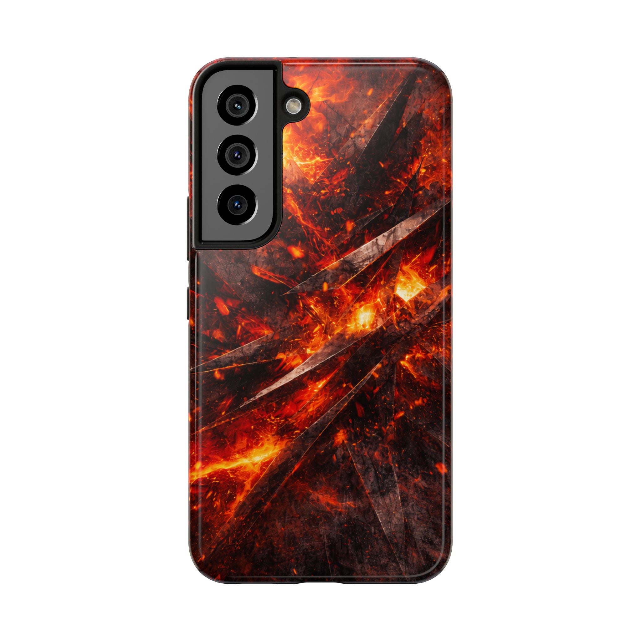Feurige Abstrakt Robuste Handyhülle Schutzhülle iPhone Samsung Glänzende Schlagfeste Handyhülle