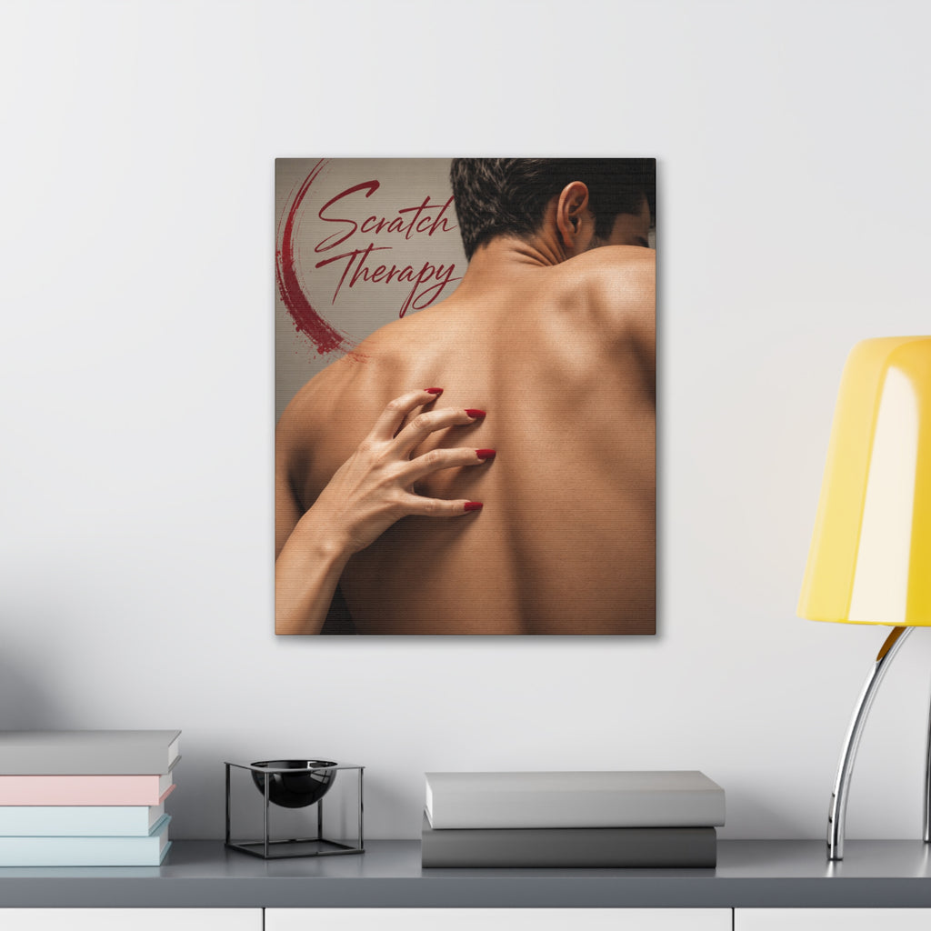 Scratch Therapy Romantic Canvas Wall Art Red Nails Bedroom Decor Sensual Modern Couple Artwork
