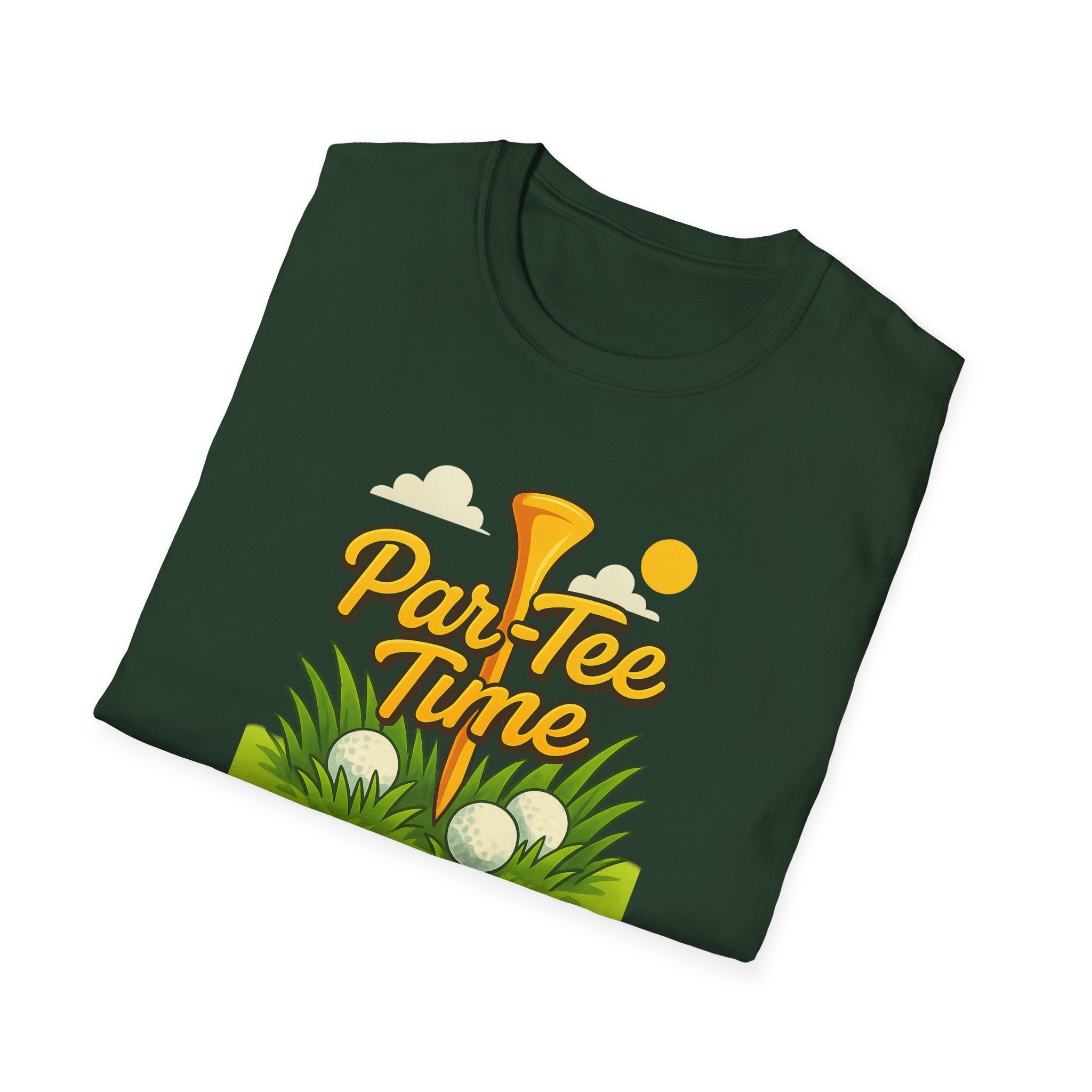 Funny Golf T-Shirt Par-Tee Time Golfing Shirt Golf Gift for Dad 7 colors 100% cotton