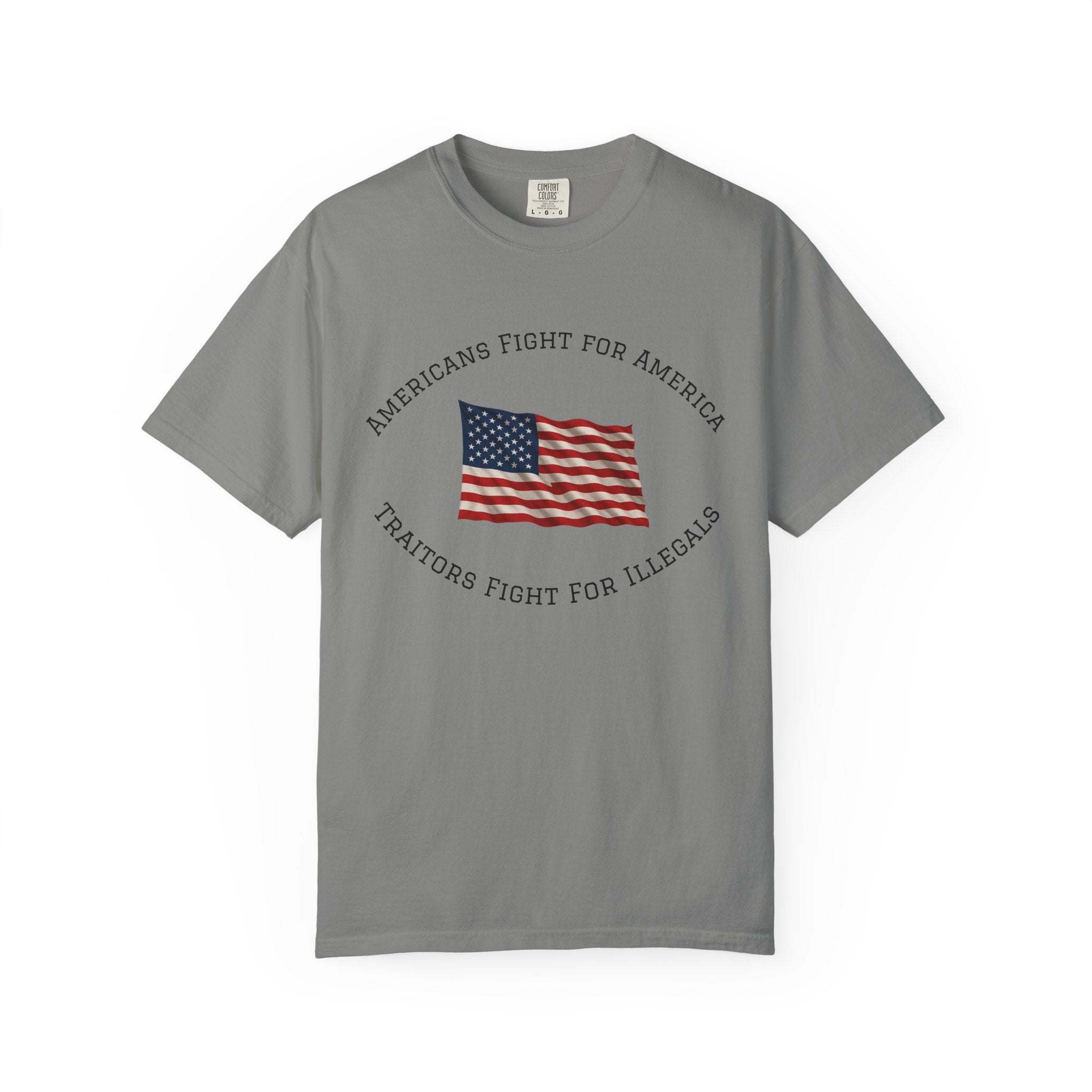 Patriotisches American Flag Shirt Mutiges USA Statement T-Shirt Freiheit Grafik T-Shirt Geschenk für Patrioten 5 Farben 100% Baumwolle