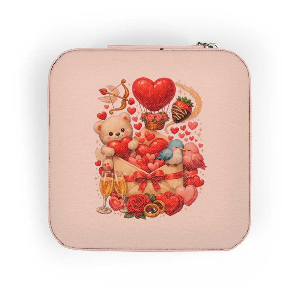 Travel Jewelry Box Compact Jewelry Organizer Gift for Girlfriend, Wife, Mom Valentines Day Gift Bridesmaid or Mothers Day Gift
