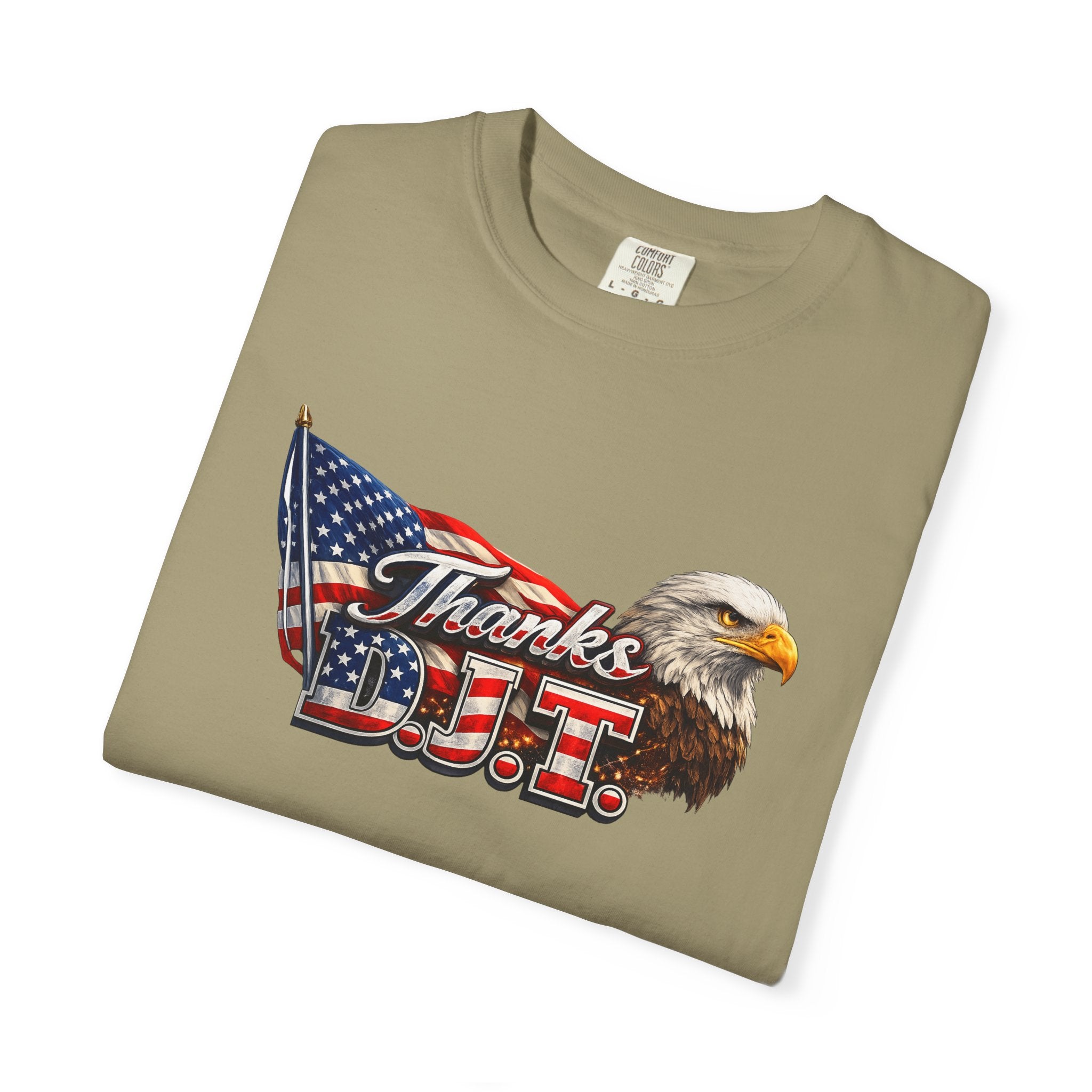 Thanks D.J.T Patriotic Eagle Shirt American Flag TShirt USA Pride Tee Fourth of July Apparel Patriotic Gift 7 colors 100% cotton