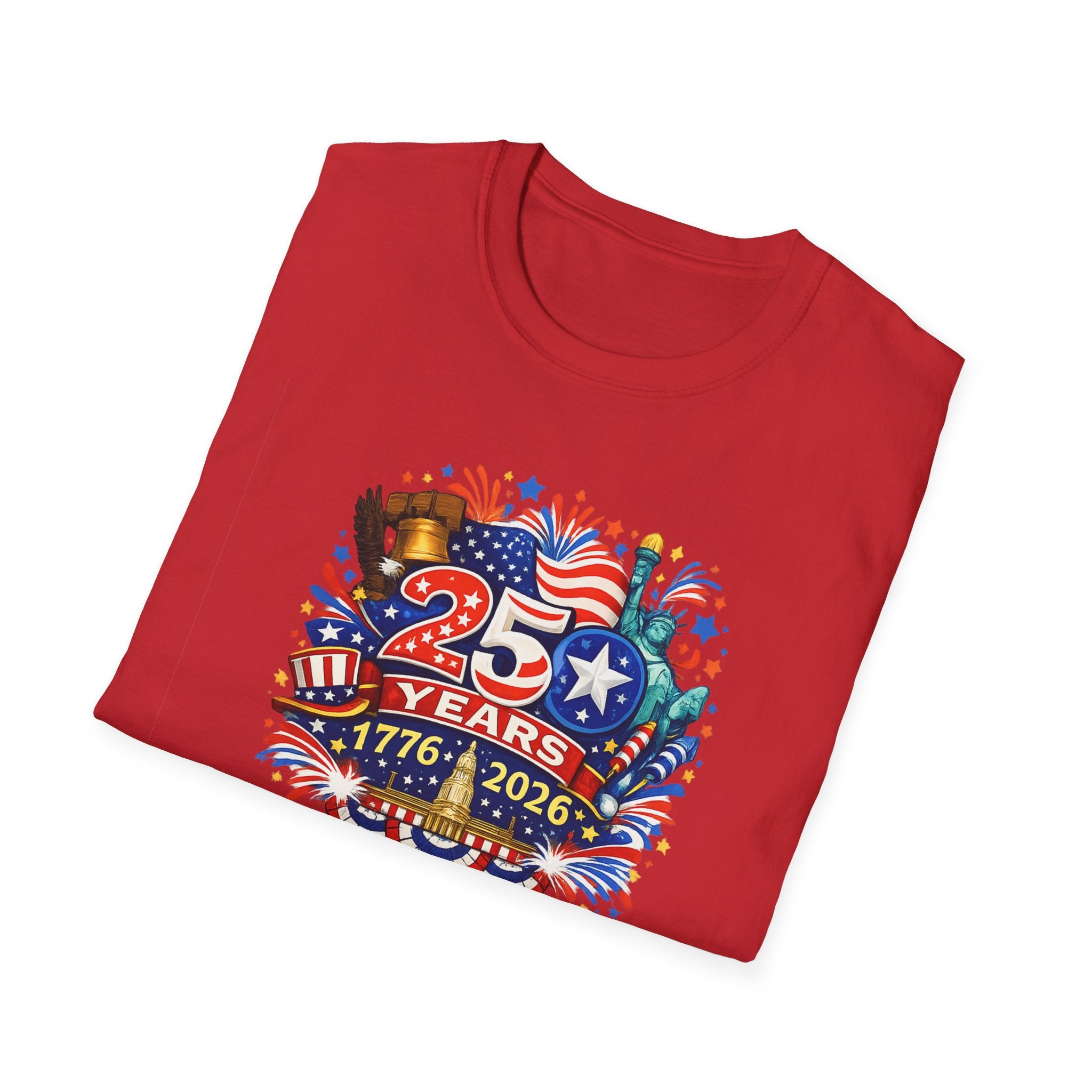 USA 250th Anniversary Shirt 1776-2026 Patriotic TShirt Fourth of July Independence Day Tee America 250 Years 8 colors 100% cotton