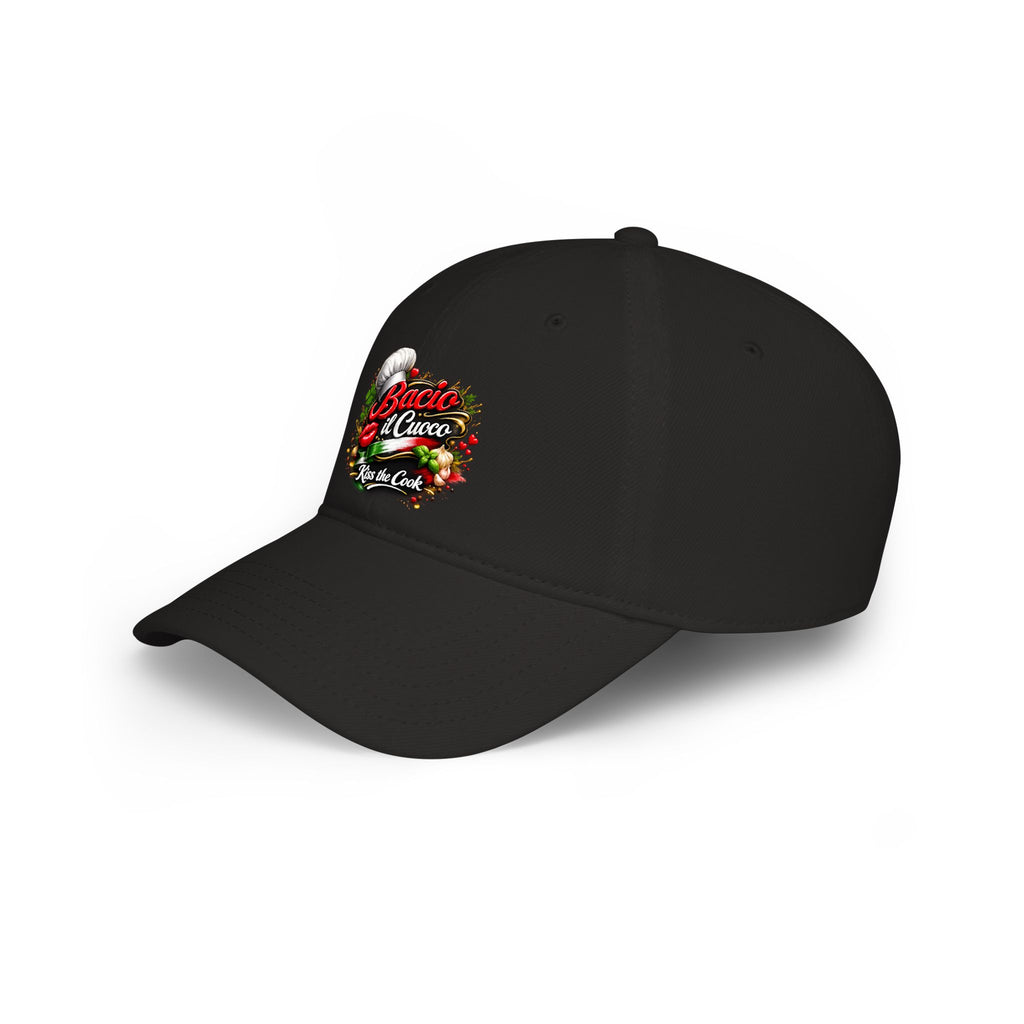 Bacio il Cuoco Hat Kiss the Cook Cap Italian Chef Hat Funny Italian Dad Hat Gift for Cook 3 colors 100% cotton