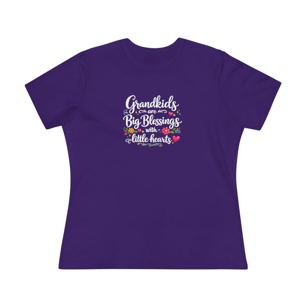 Grandkids Are Big Blessings Shirt Grandma Gift Shirt Womens Grandma Tee Nana Mimi Gift 6 colors 100% cotton