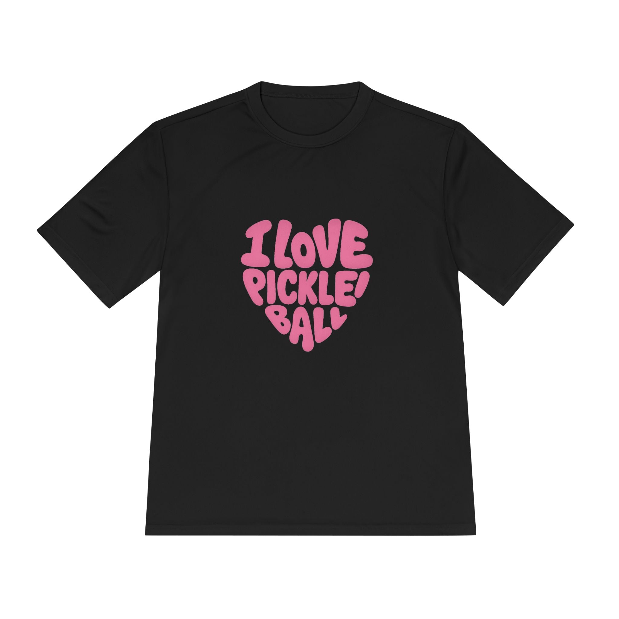 I Love Pickleball Shirt Fun Retro Design Lightweight Quick Dry Athletic Tee for Pickleball Lovers 5 colors 100% polyester