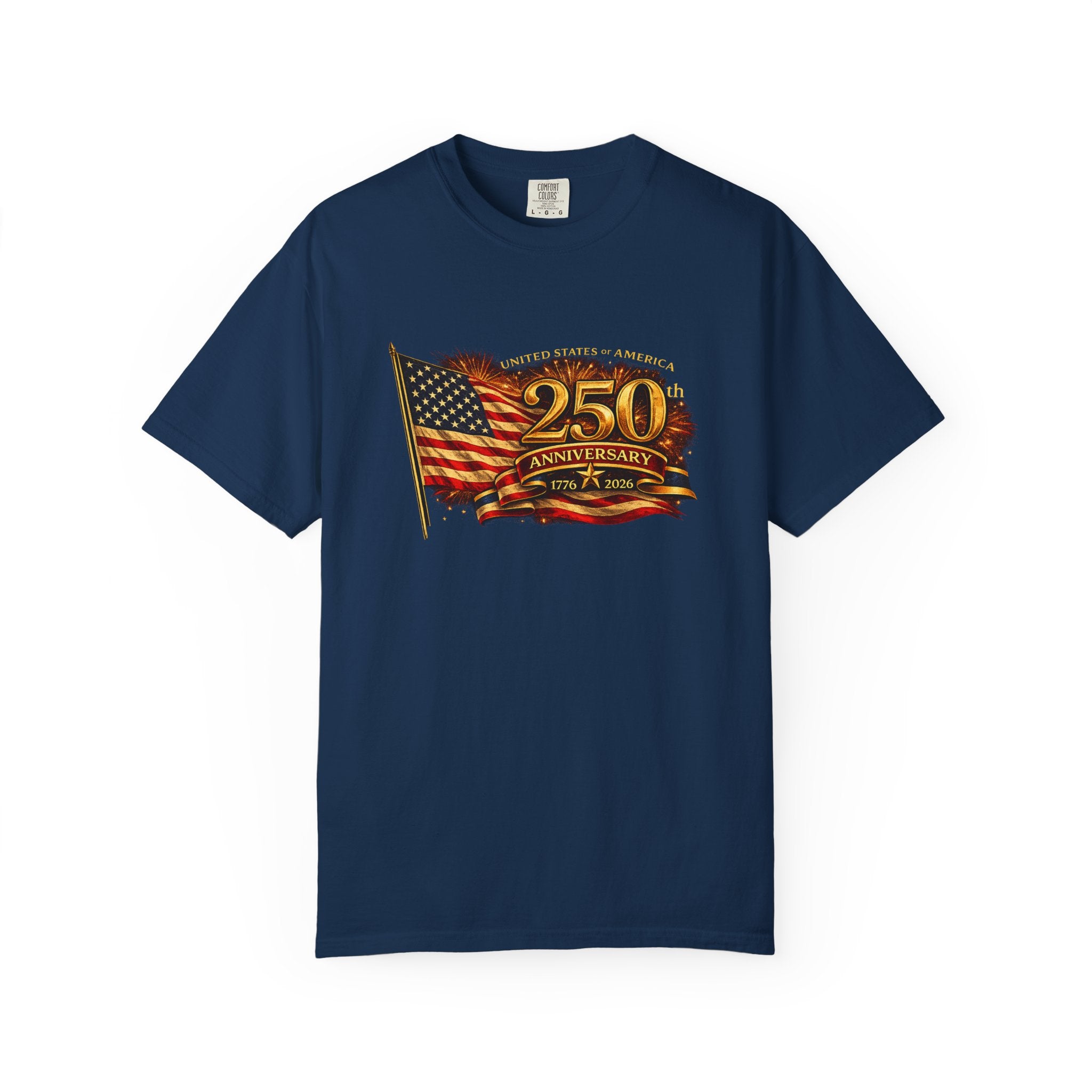 USA 250th Anniversary Shirt 1776-2026 Patriotic American Flag Tee Matching Couple 4th of July Tee America Gift 8 colors 100% cotton