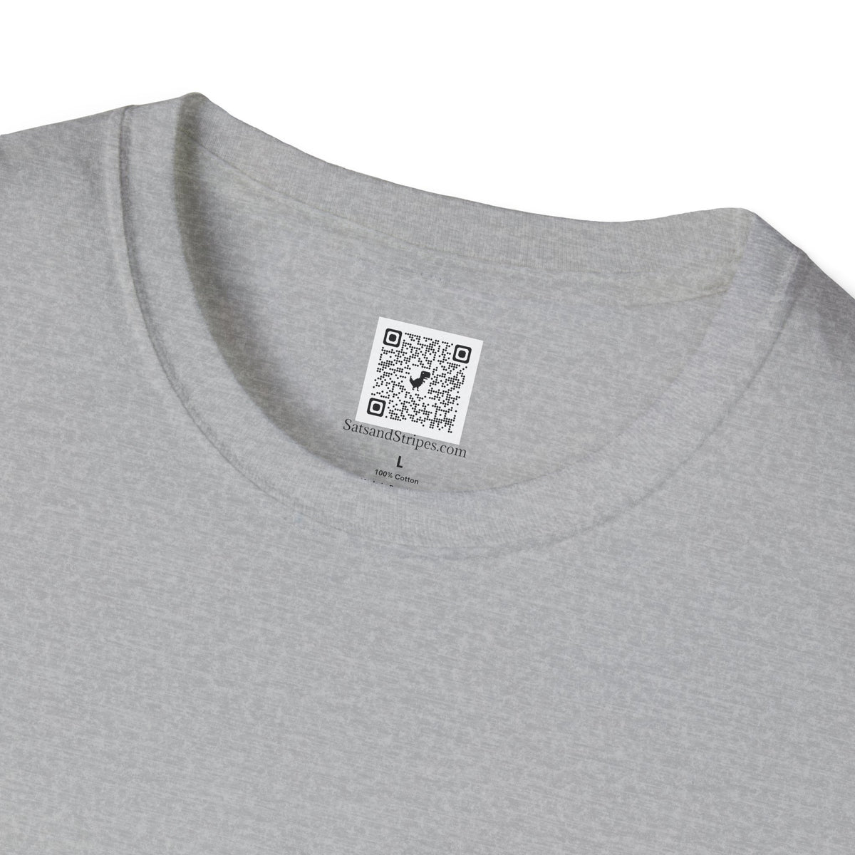 SatsandStripes.com Walk the Wok Softstyle® T-Shirt – Funny Asian Food Lover Tee Chinese Cooking Pun Shirt Unisex Chef Gift Grey Neck
