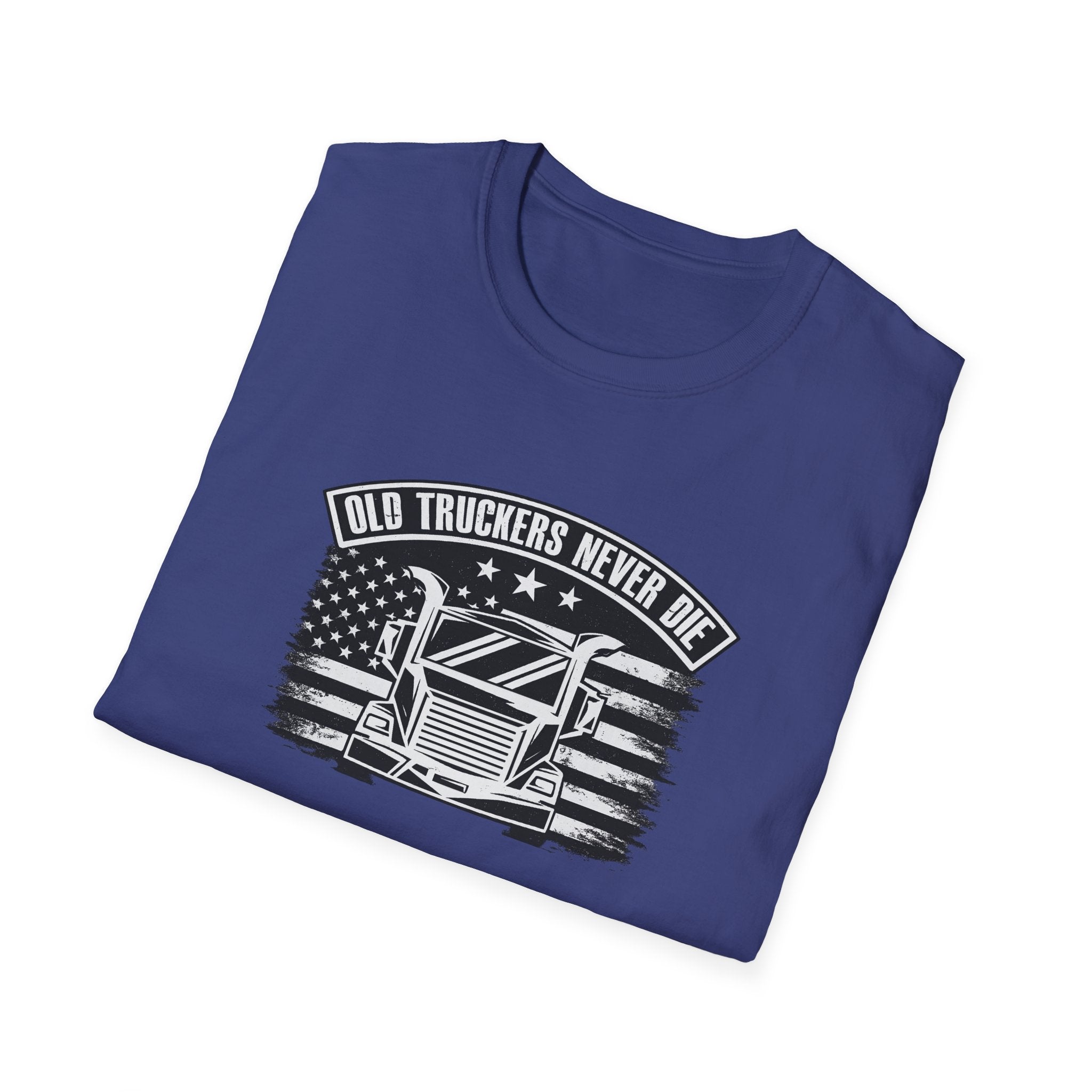 Old Truckers Never Die T-Shirt Trucker-Shirt für Herren Vintage Trucker-T-Shirt Geschenk für Old School Trucker 6 Farben 100% Baumwolle