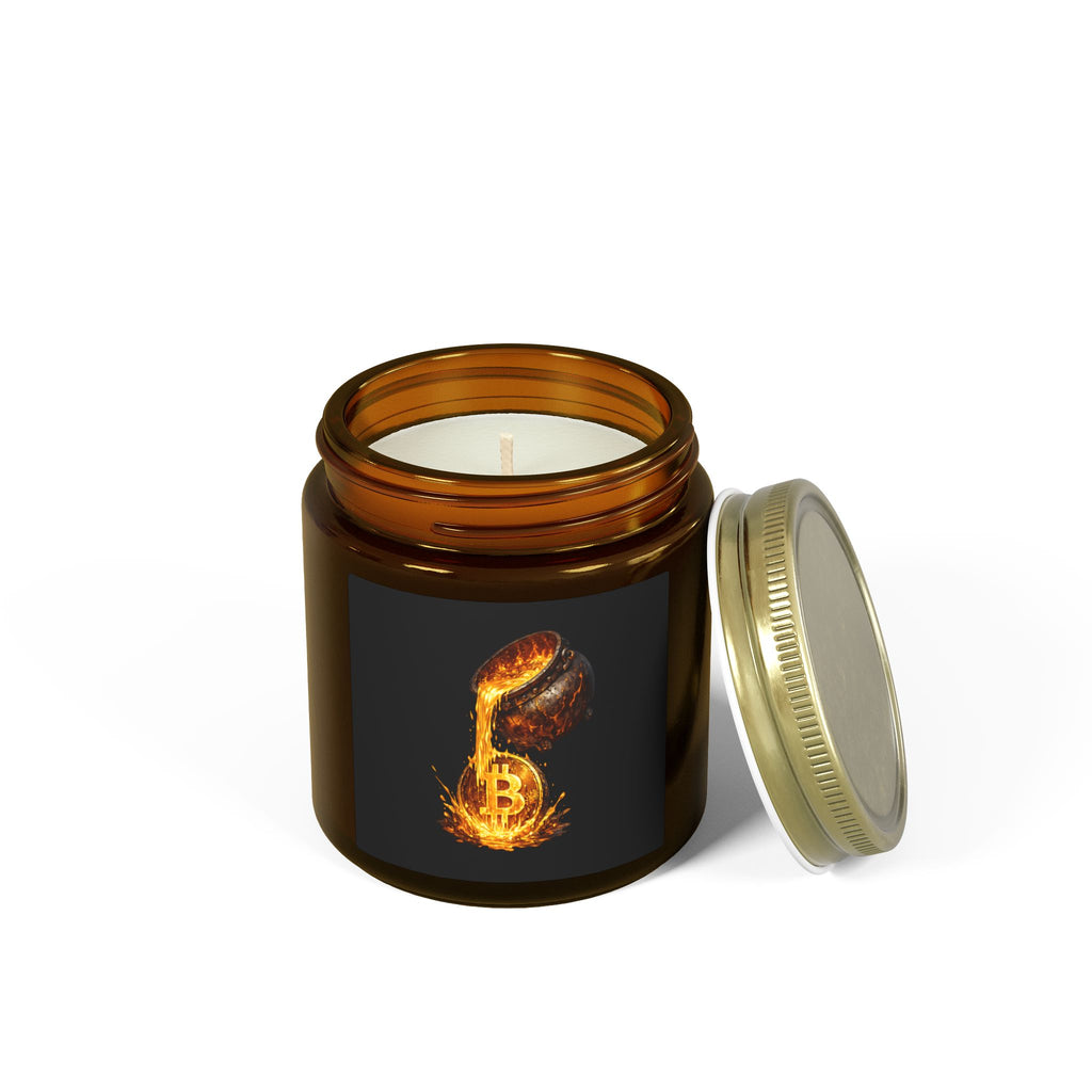 Bitcoin Scented Candles Coconut Apricot Wax (4oz, 9oz)