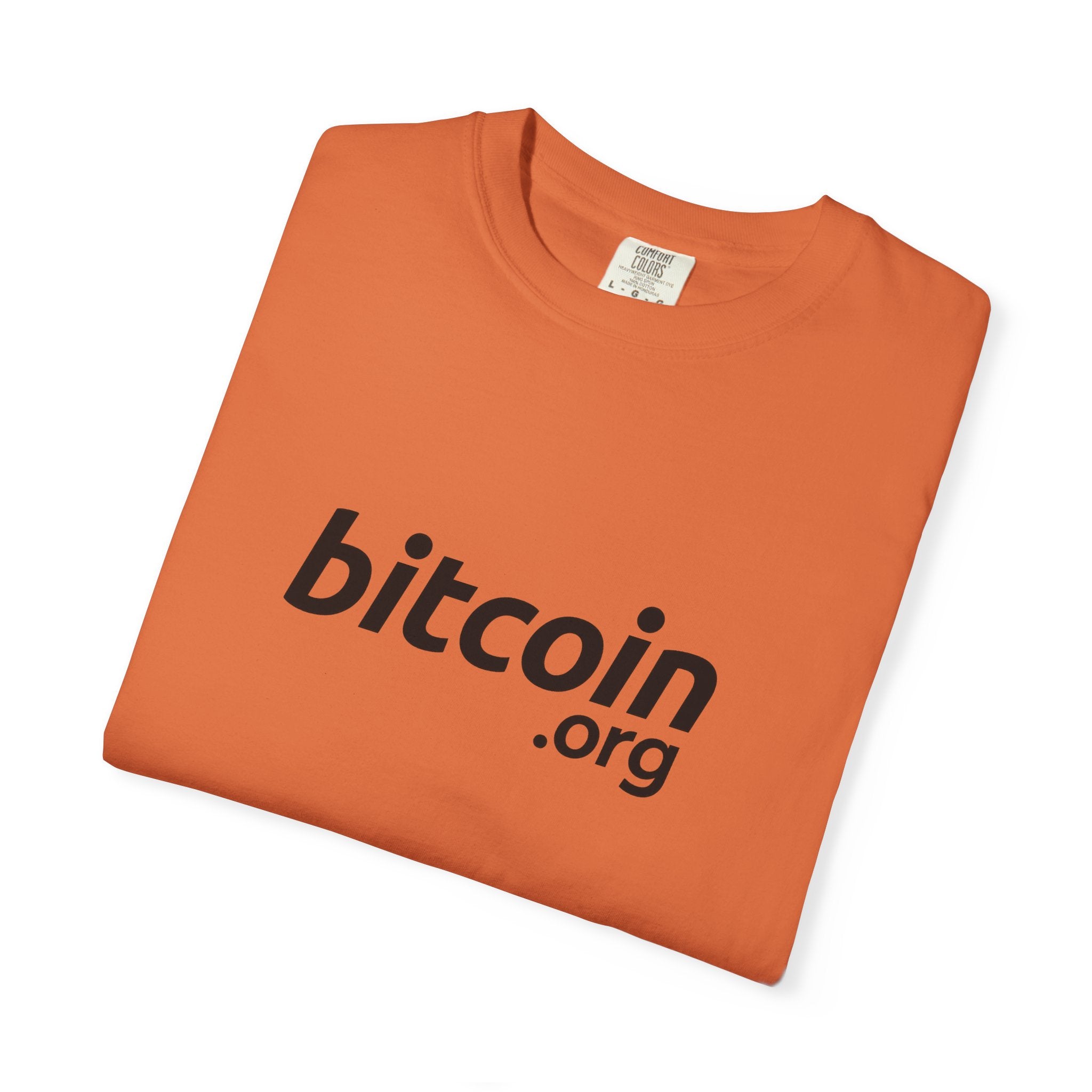 Bitcoin.org Classic T-Shirt Minimalistisches Krypto-Design für echte Überzeugte 2 Farben 100 % Baumwolle