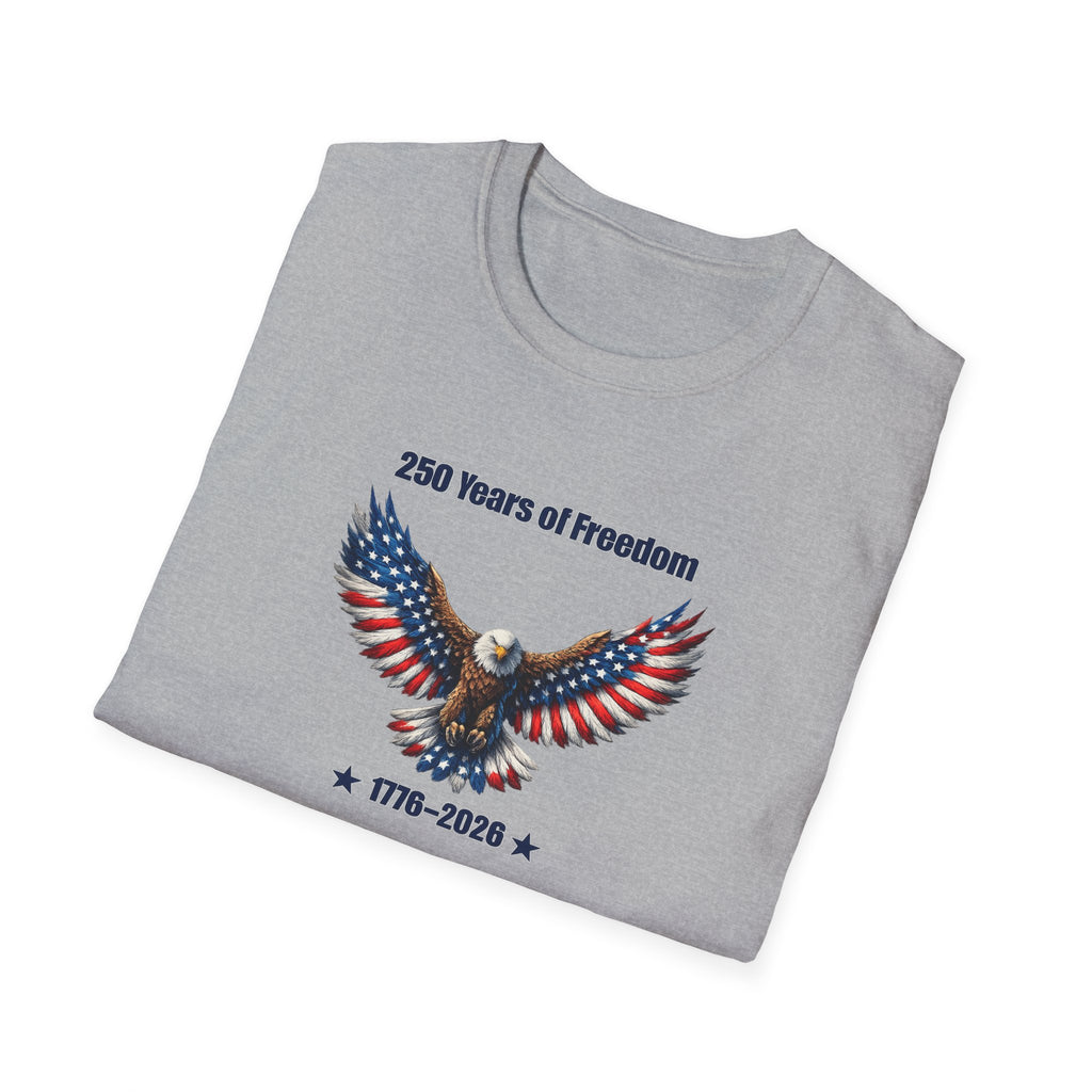 250 Years of Freedom Shirt America 250 Celebration Shirt USA Independence Gift 4th of July Shirt 7 colors 100% cotton