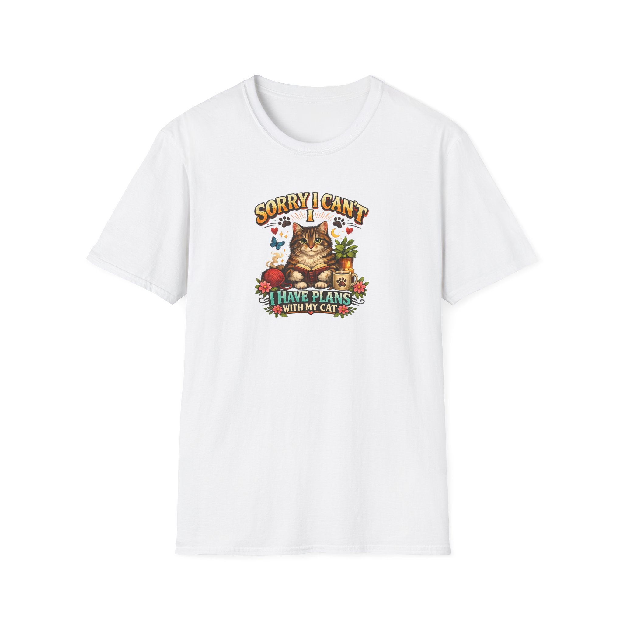 Crazy Cat Lady T-Shirt Cute Cat Lover Shirt Cozy Cat Mom Tee Funny Cat Graphic Shirt Gift for Cat Lovers 7 colors 100% cotton