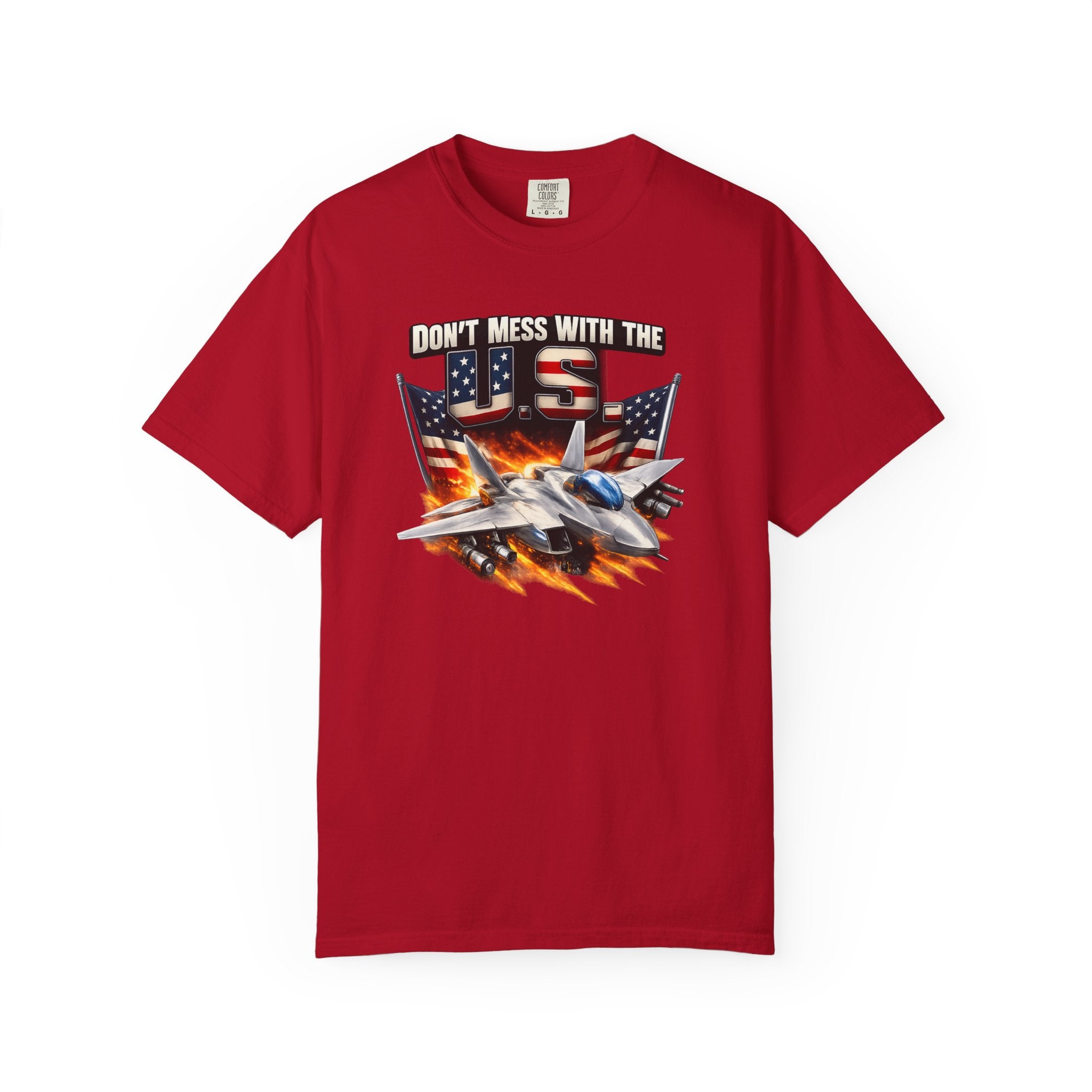 Don't Mess with the US Fighter Jet T-Shirt Patriotisches Militär Piloten T-Shirt USA Air Force Style Shirt 6 Farben 100% Baumwolle