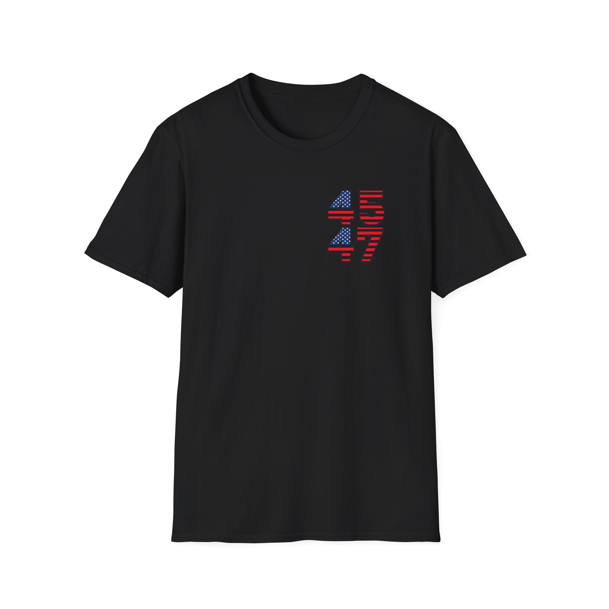 Patriotic 45 47 T-Shirt USA Flag American Pride Tee Fourth of July Shirt Gift for Republican Patriot 7 colors 100% cotton