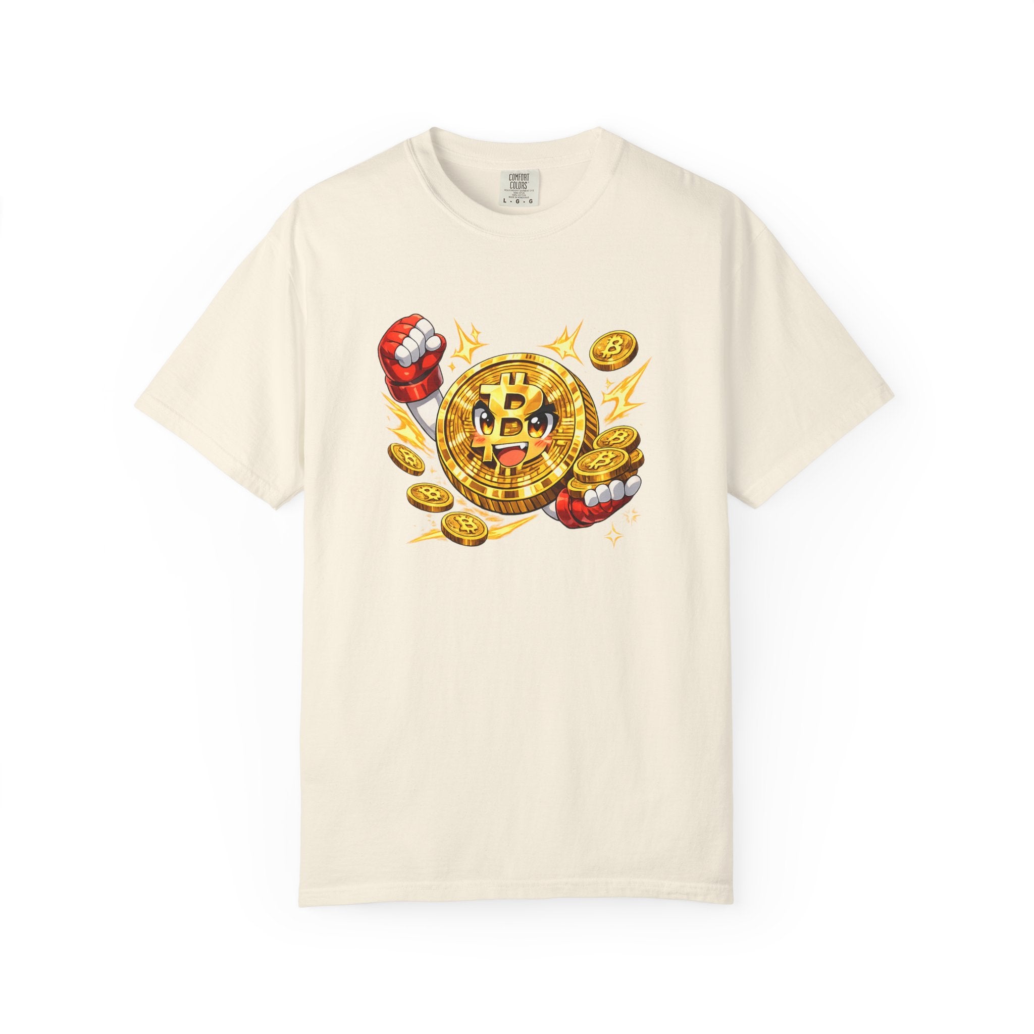 Anime Bitcoin Krypto T-Shirt Lustig Kawaii BTC Grafik Tee 6 Farben 100% Baumwolle