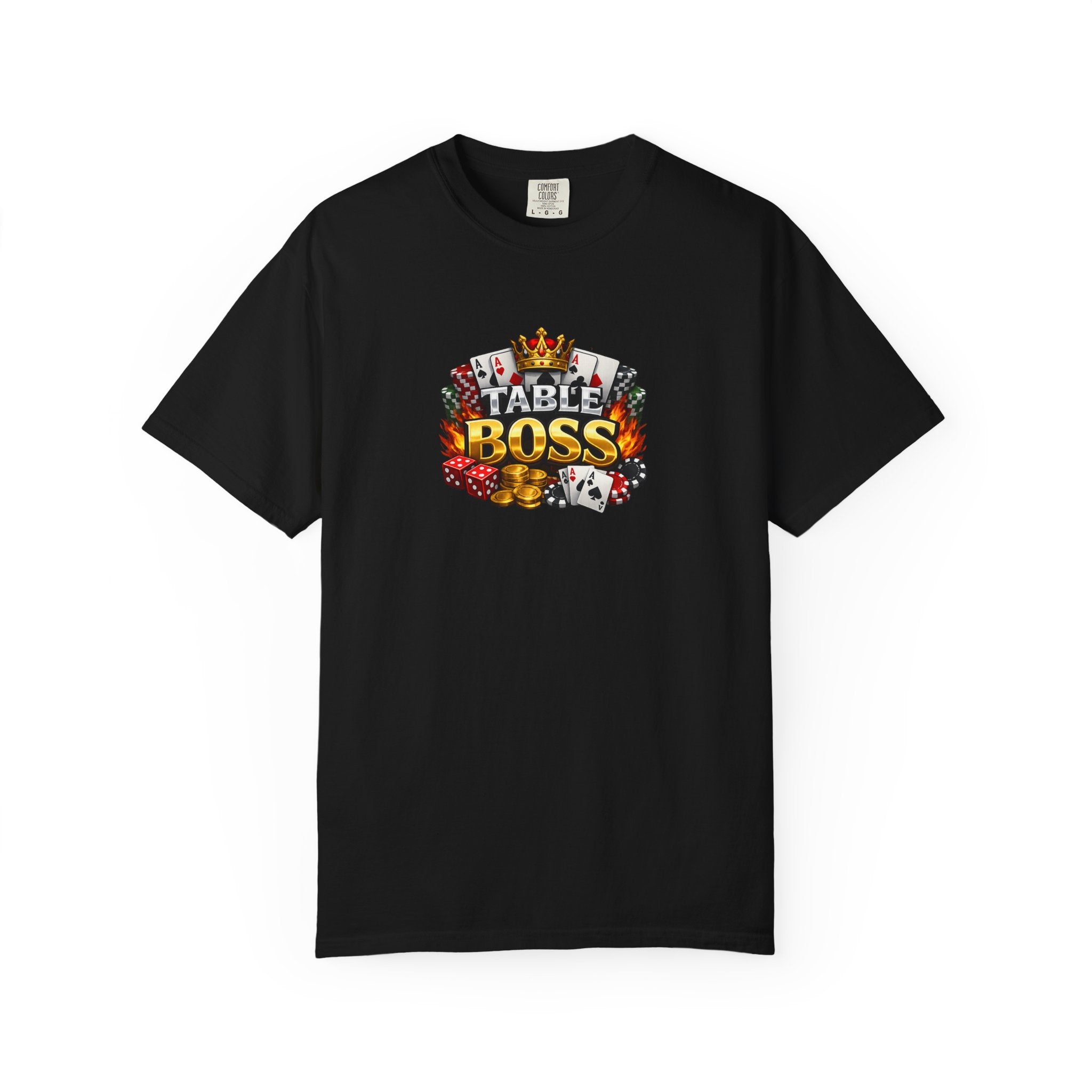 Table Boss Poker Shirt I Run This Table Funny Poker Tee Poker Player Card Shark Gift Casino Gambler Humor 9 colors 100% cotton