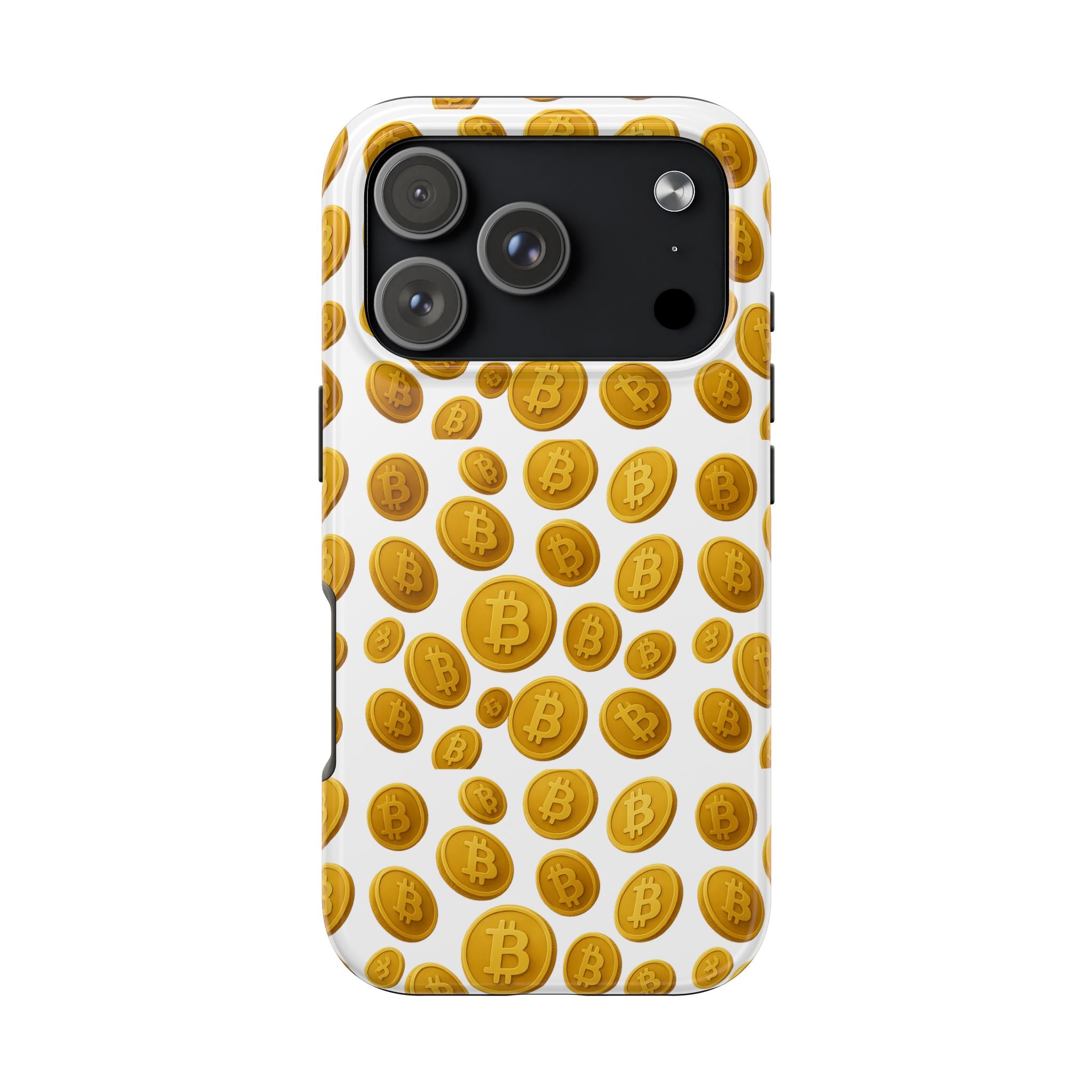 Bitcoin Tough Handyhülle Krypto Coin iPhone Samsung Hülle Glänzende Schutzhülle Stoßfeste BTC Hülle