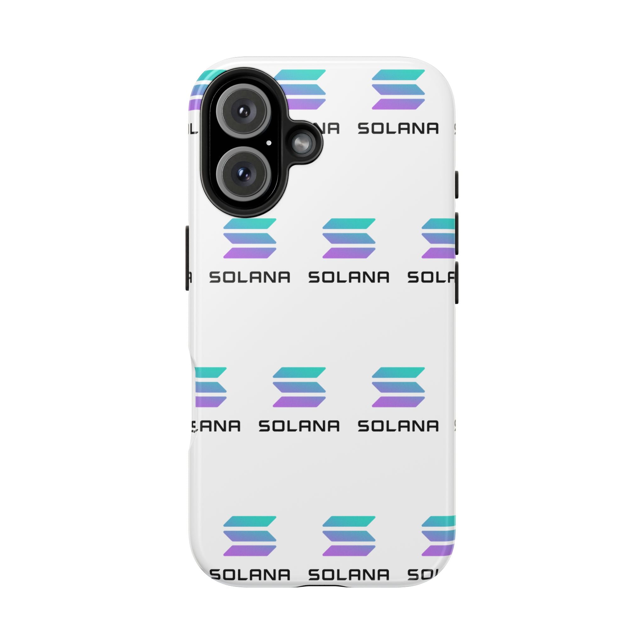 Solana Tough Phone Case Crypto Phone Case iPhone and Samsung Case Glossy Protective Cover SOL Phone Case