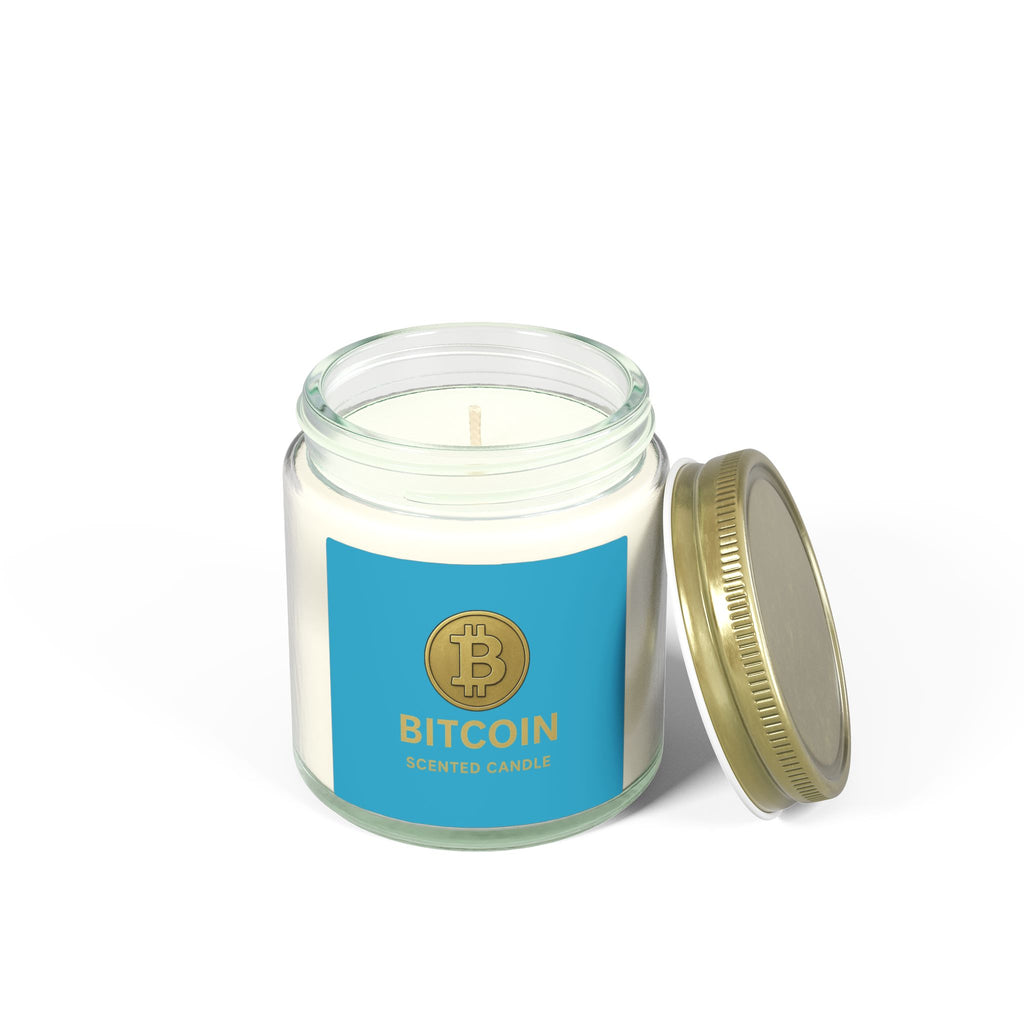 Bitcoin Logo Candles Coconut Apricot Wax 4 oz & 9 oz sizes 8 fragrances available