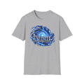 SatsandStripes.com Infinite Possibilities Galaxy Softstyle® T-Shirt – The Universe Has No Limits Neither Do You Tee Inspirational Space Lover Shirt Bold Celestial Streetwear Grey