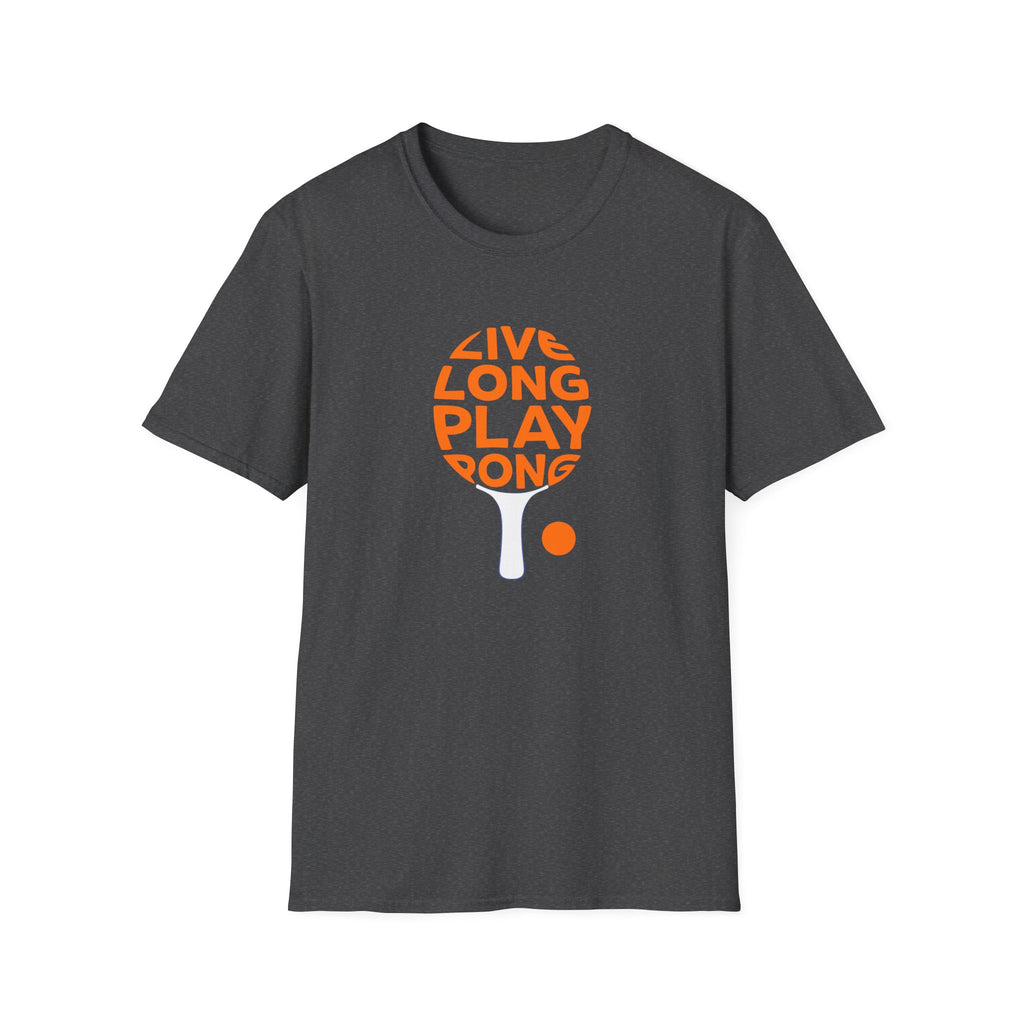 Live Long Play Pong T-Shirt Ping Pong Graphic Tee Funny Table Tennis TShirt 5 colors 100% cotton