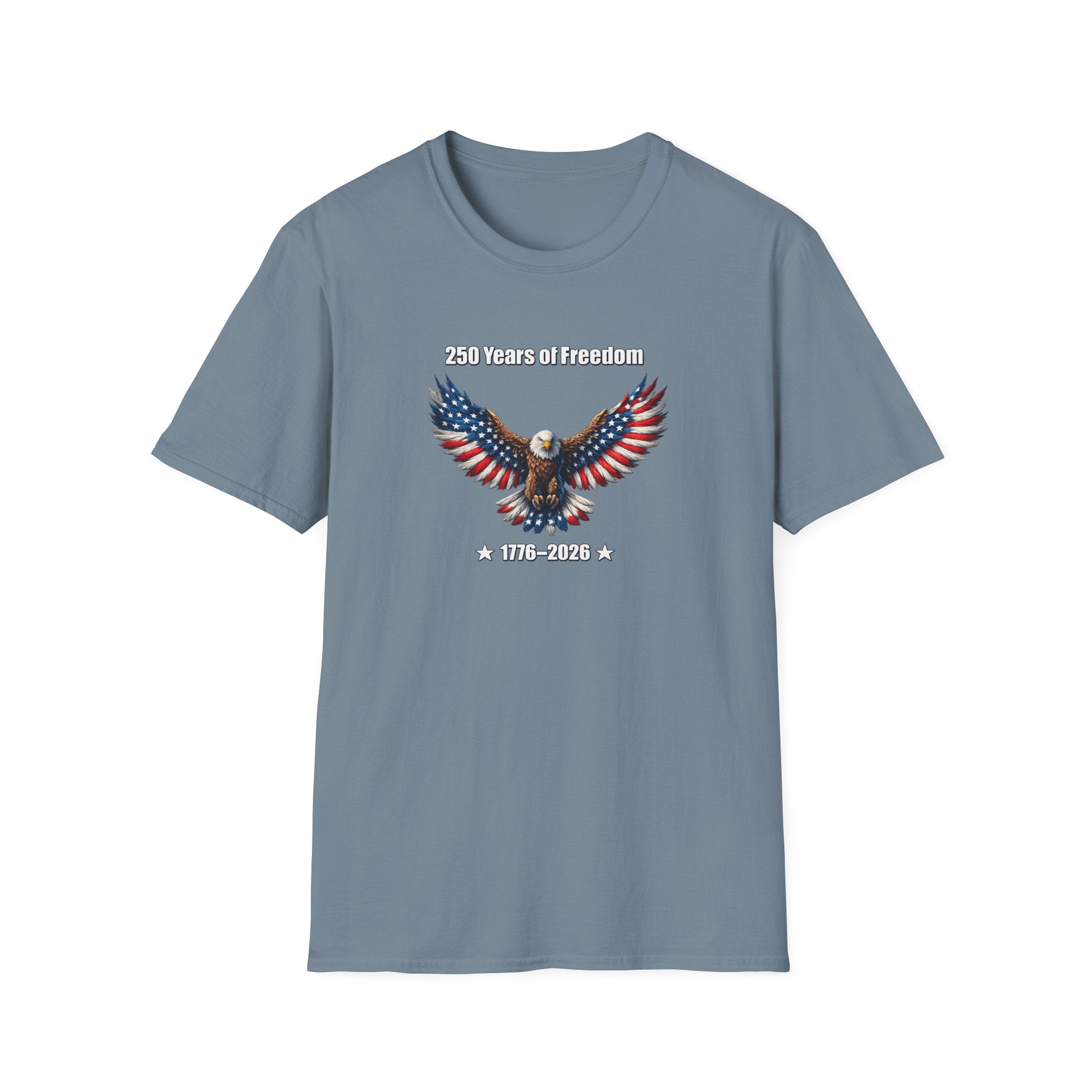 250 Jahre Freiheit T-Shirt Amerika 250 Feier T-Shirt USA Unabhängigkeitsgeschenk 4. Juli T-Shirt 7 Farben 100% Baumwolle
